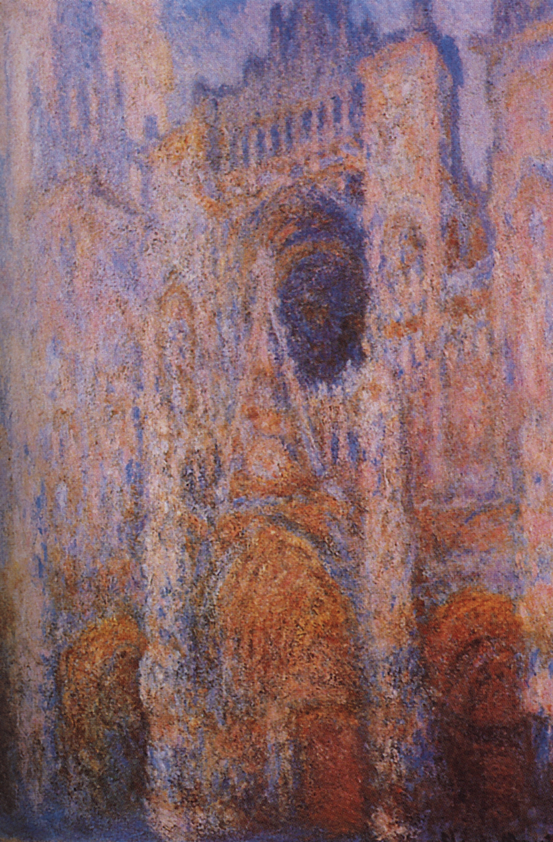 Моне Клод. Руанский собор. Портал. Гармония в голубом и золотистом. Яркое солнце. 1892-1894