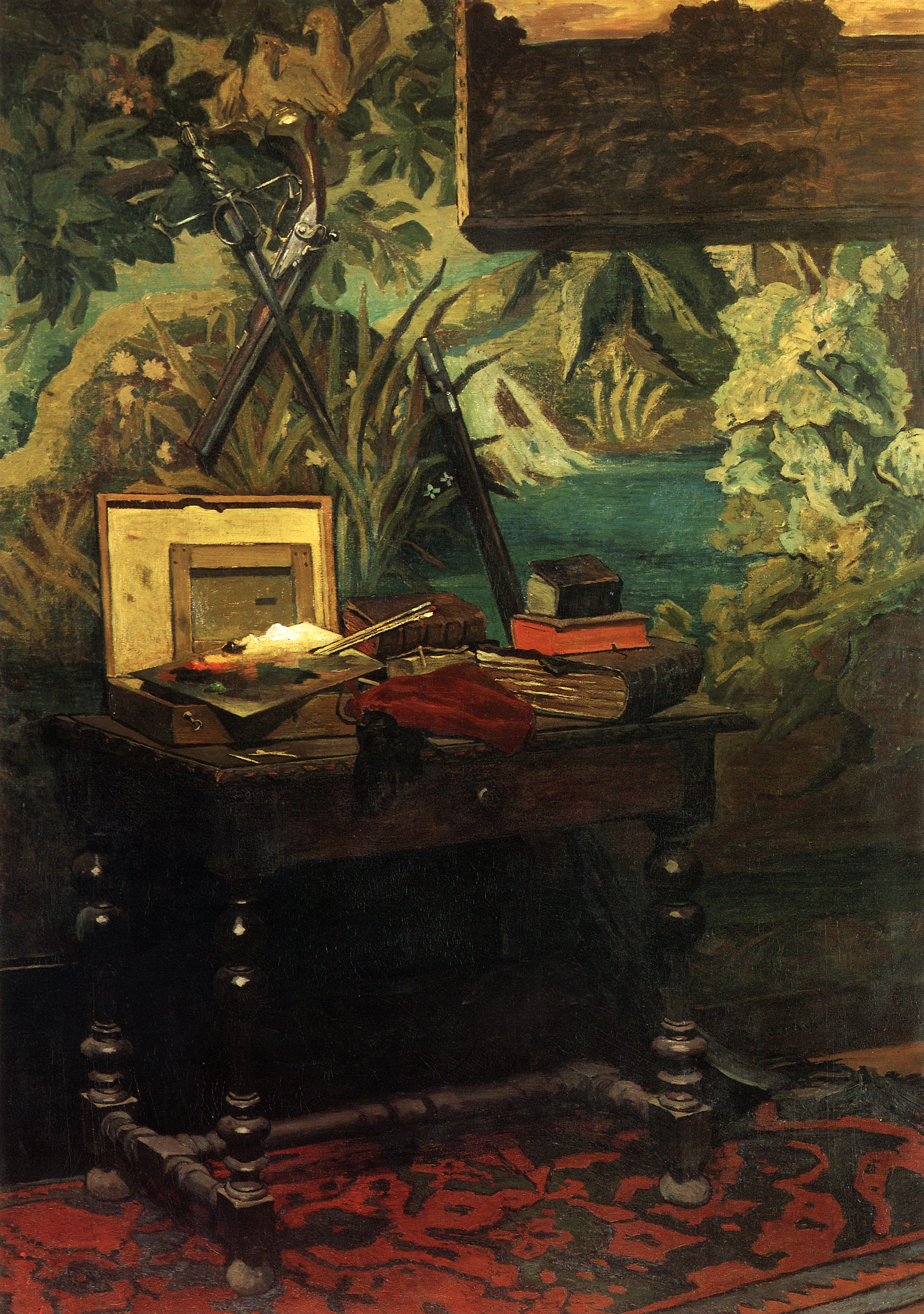Моне Клод. Уголок в студии. 1861