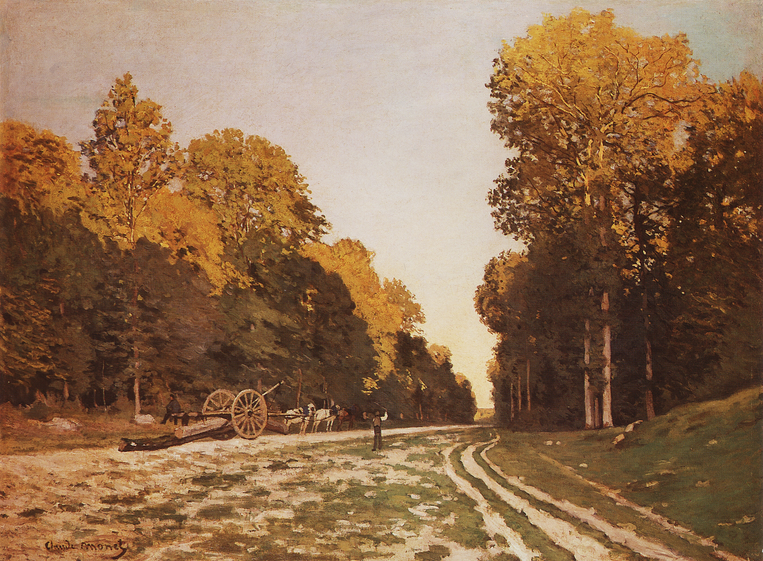 Моне Клод. Дорога из Шайи в Фонтебло. 1864-1865