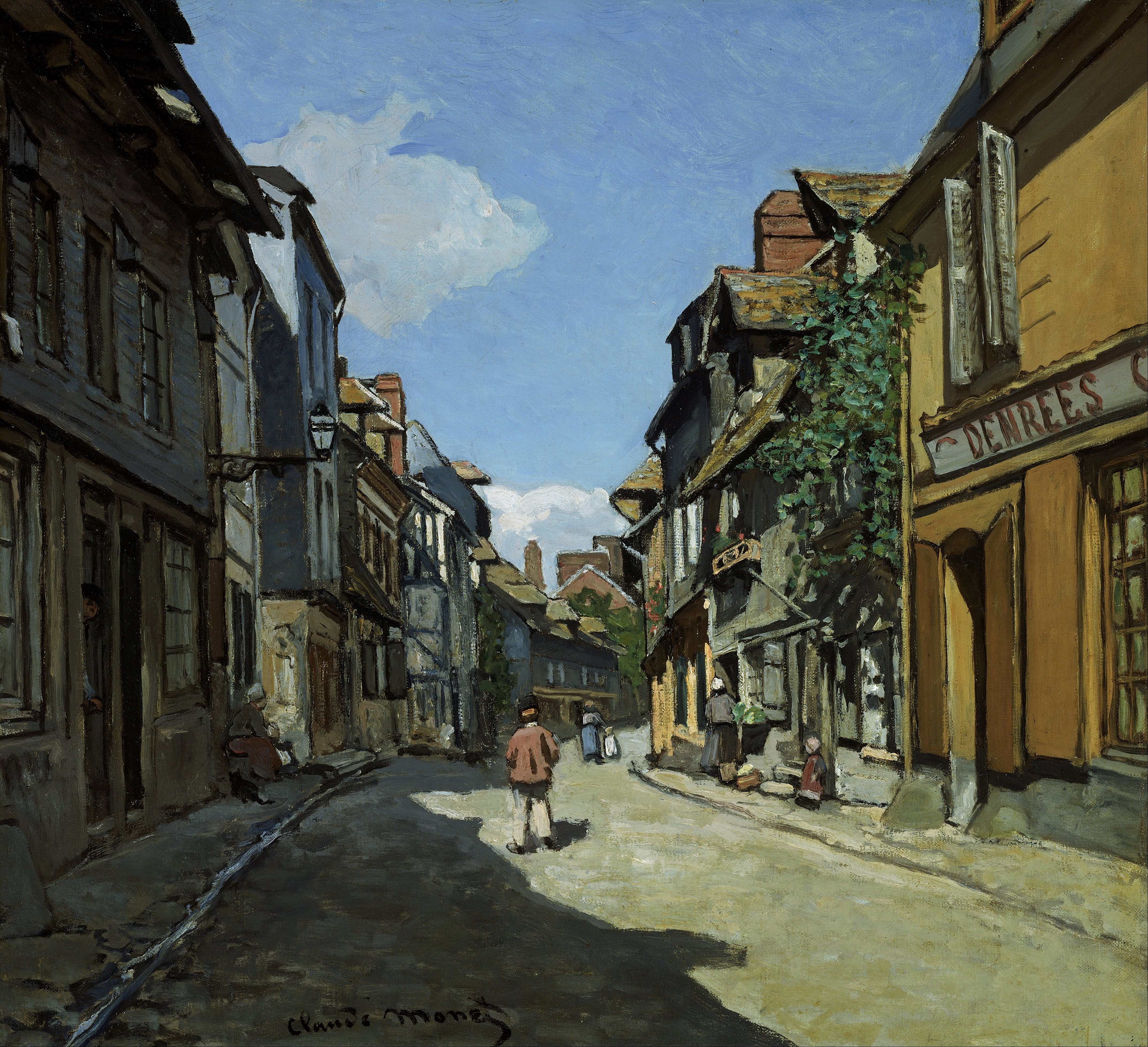 Моне Клод. Дорога в Баволь, Онфлёр. 1864