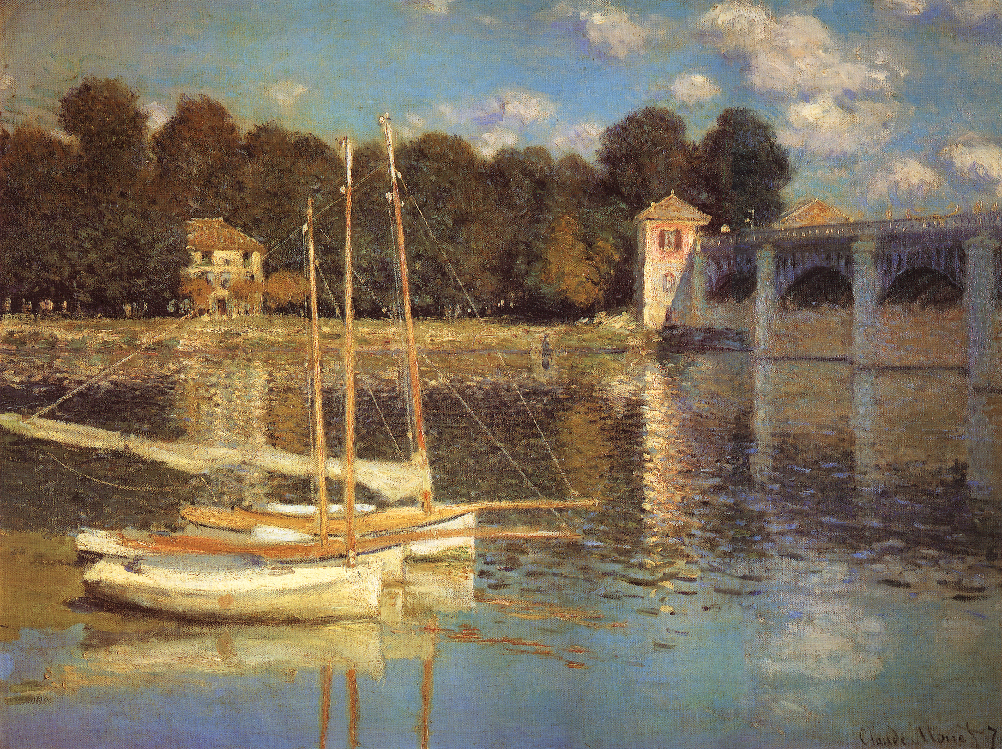 Моне Клод. Мост в Аржентёе. 1874