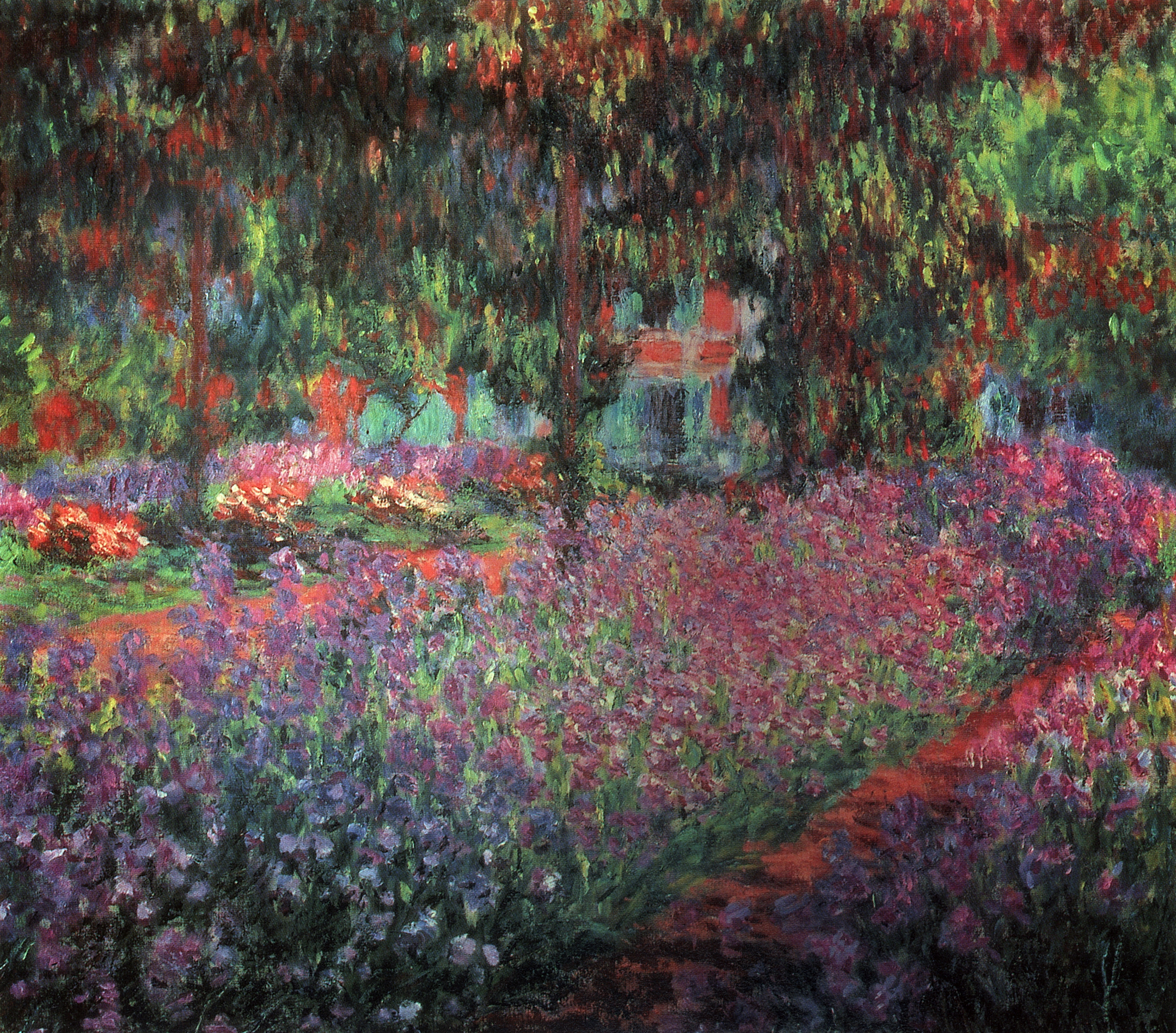 Моне Клод. Сад художника в Живерни. 1900