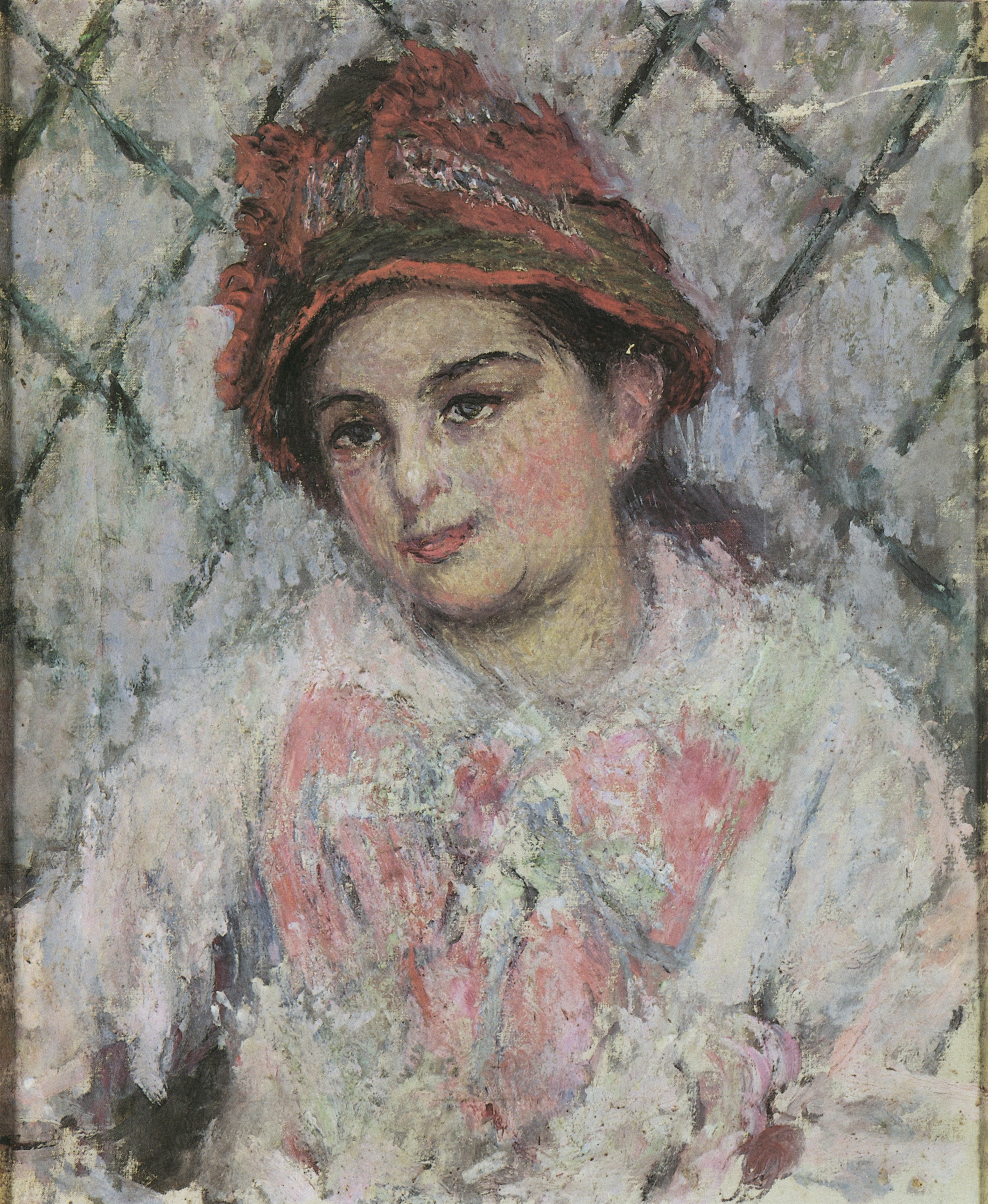 Моне Клод. Портрет Бланш Ошеде-Моне. Около 1880