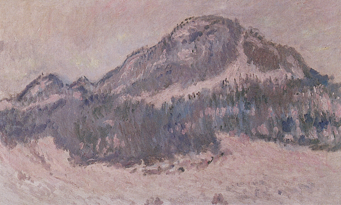Моне Клод. Гора Кольсас. Розовые отблески. 1895