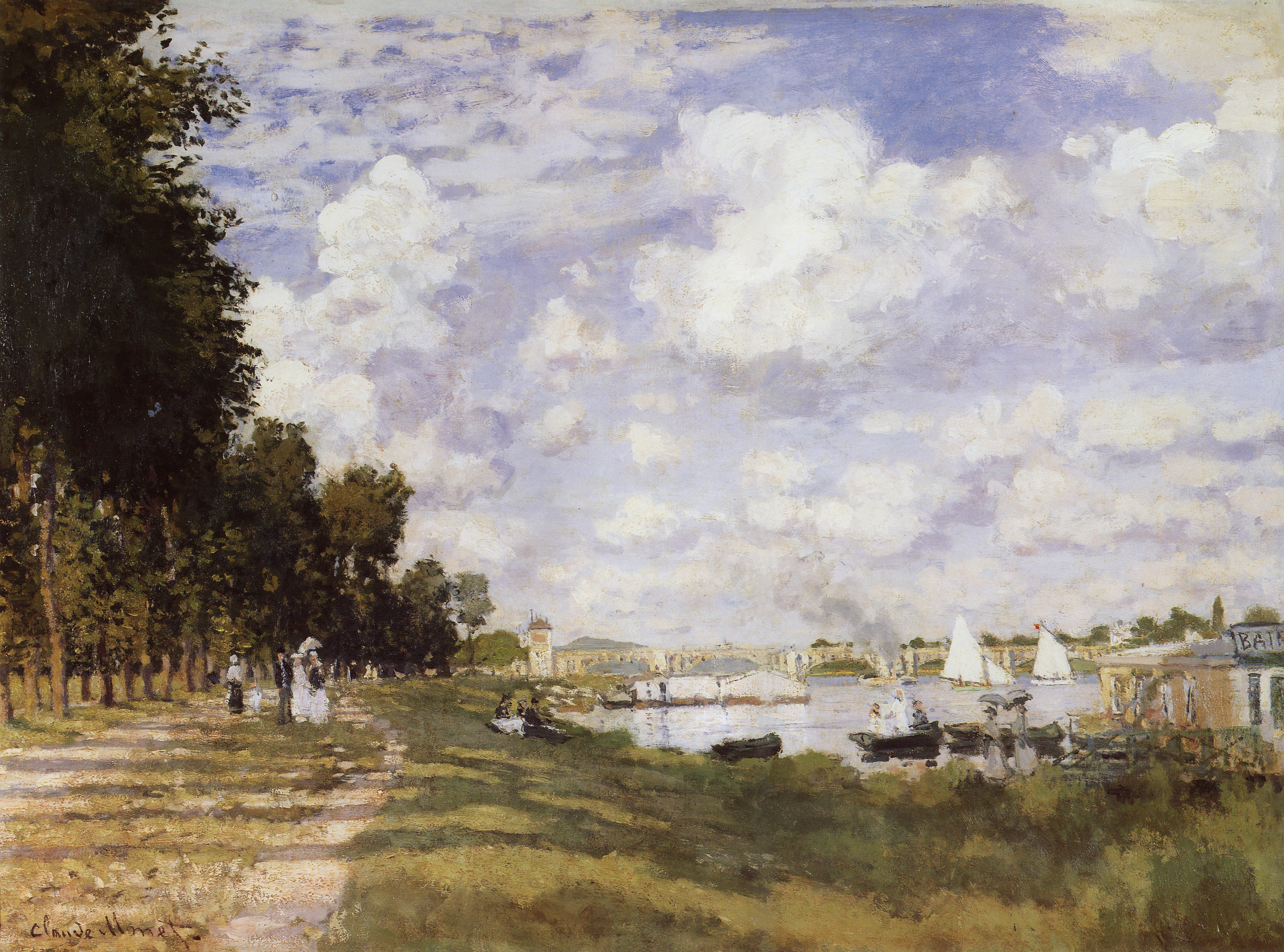 Моне Клод. Гавань в Аржантее. 1872