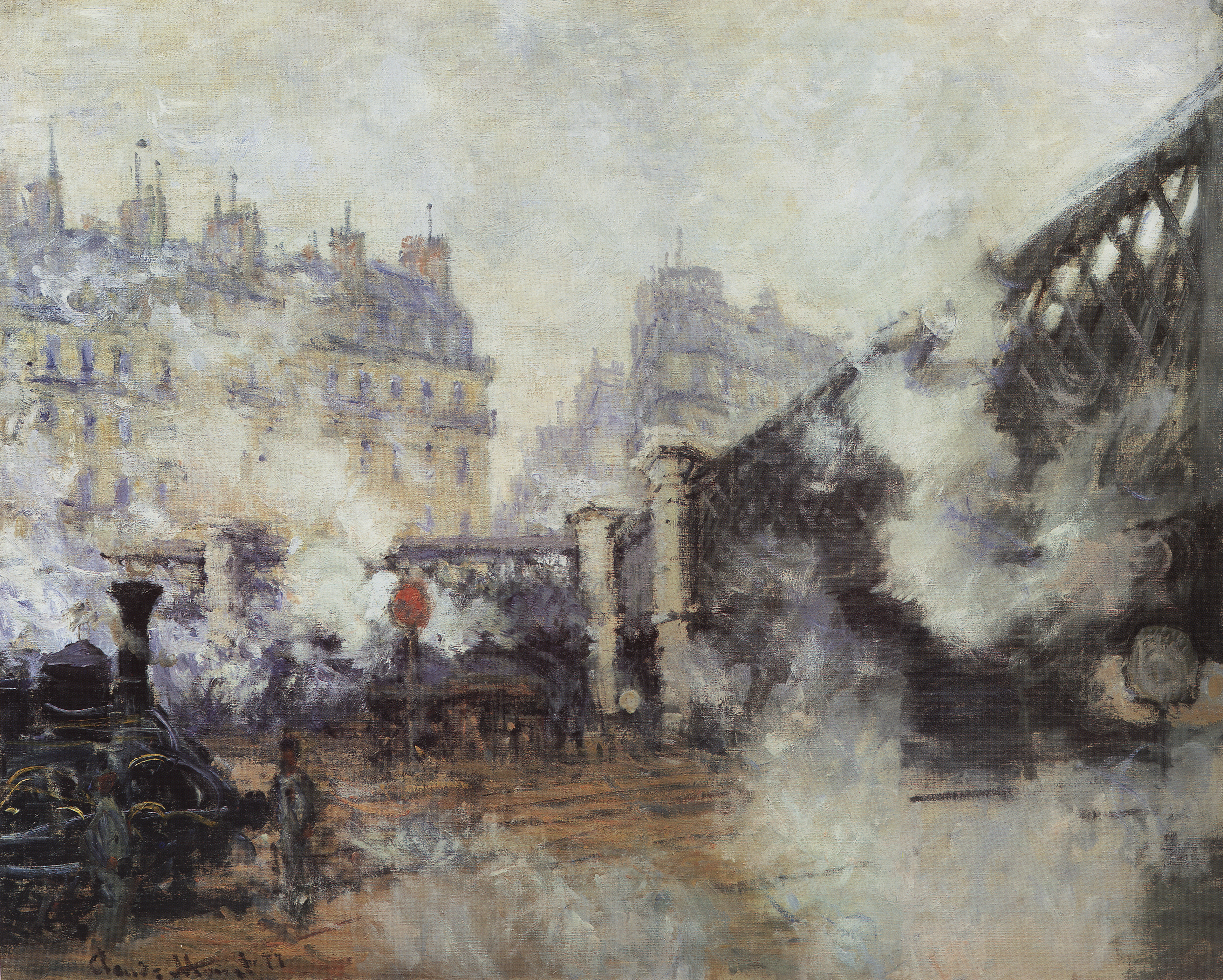 Моне Клод. Мост Европы. Вокзал Сен-Лазар в Париже. 1877