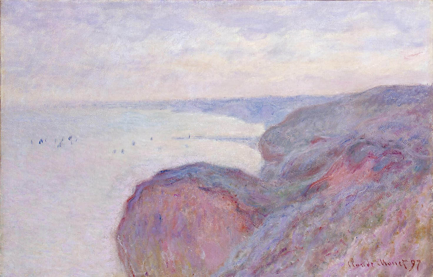 Моне Клод. На крутых берегах близ Дьеппа. 1897