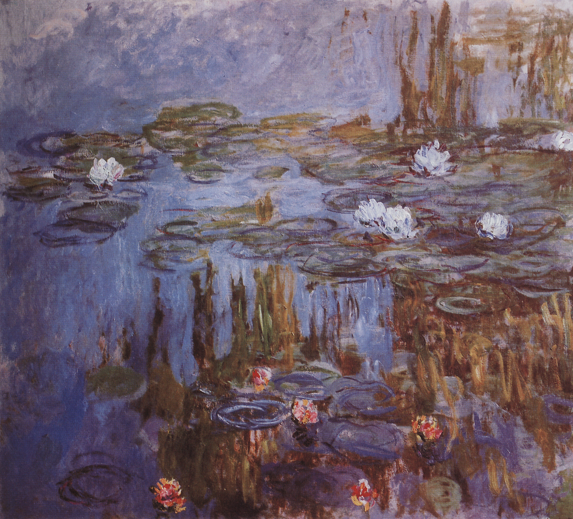 Моне Клод. Нимфеи. Водяные лилии. 1914