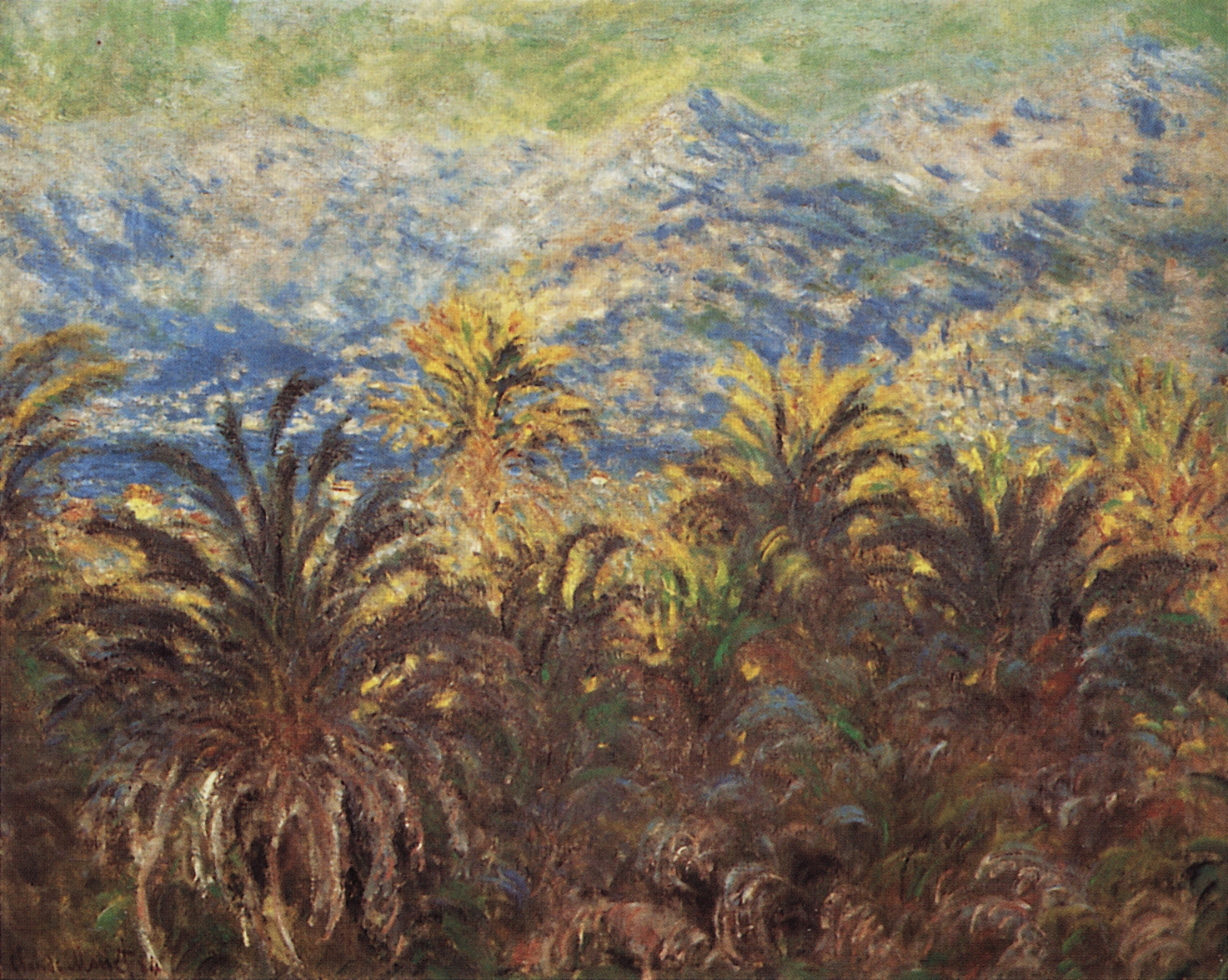 Моне Клод. Пальмы в Бордигере. 1884
