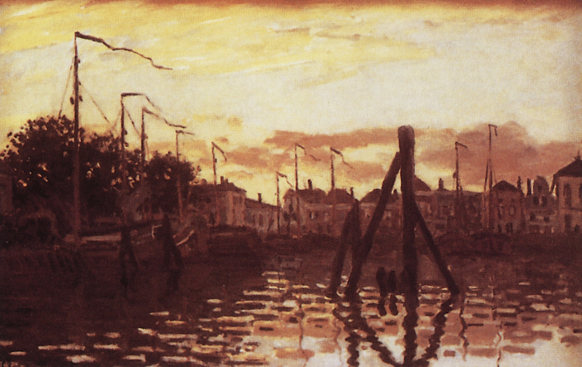 Моне Клод. Порт в Зандаме. 1871