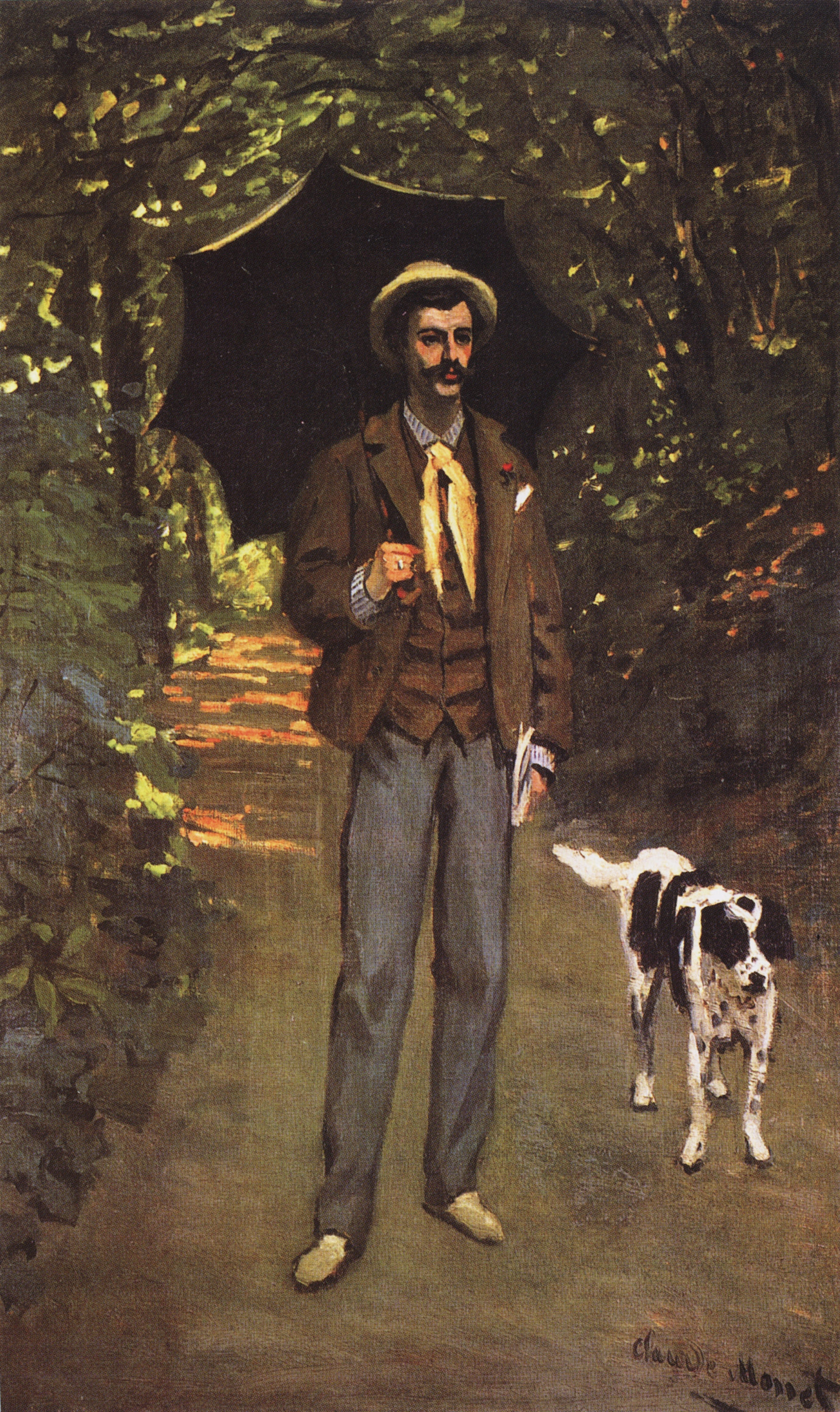 Моне Клод. Портрет Ж.Ф. Жакмара, держащего зонт. 1865