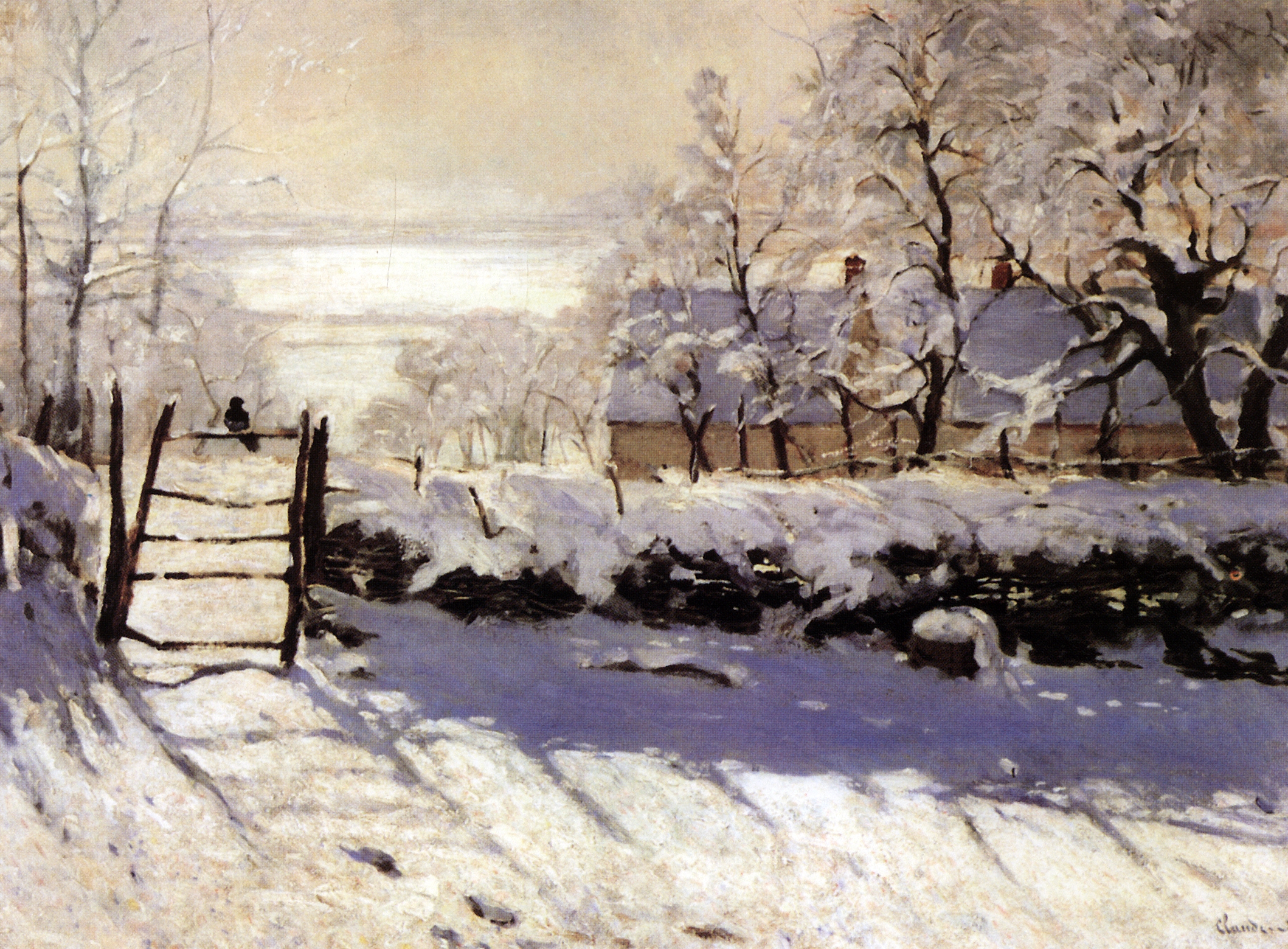 Моне Клод. Сорока. 1869