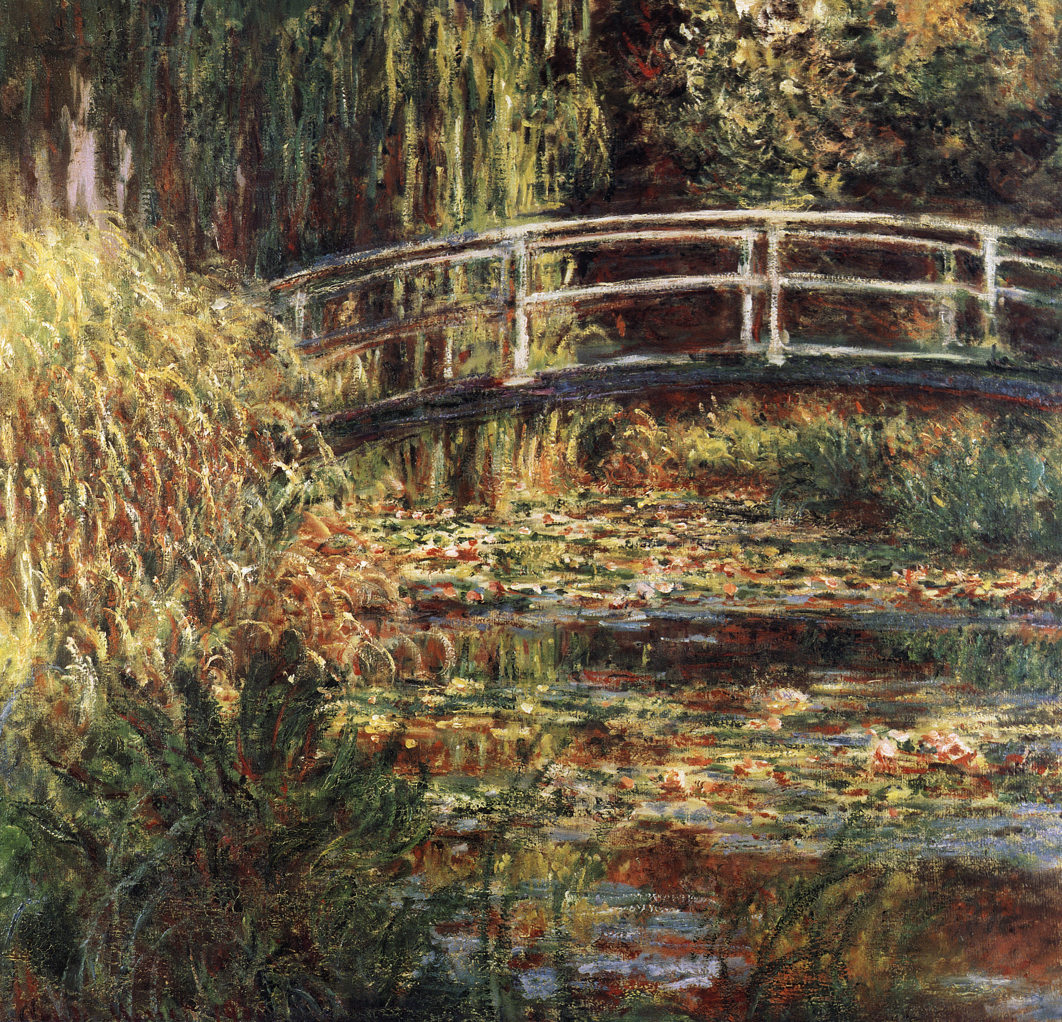 Моне Клод. Кувшинки. Гармония в красном. 1900
