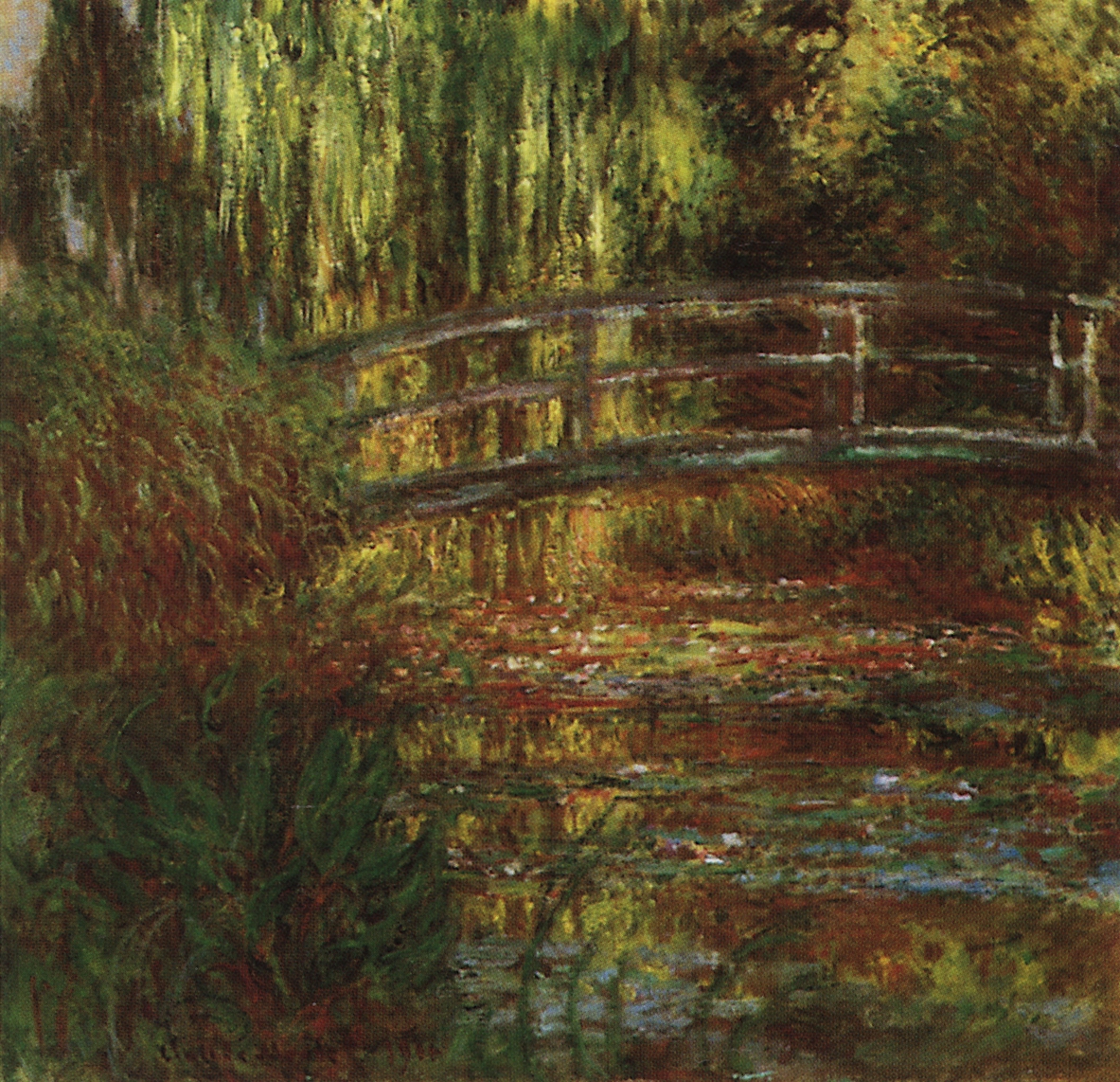 Моне Клод. Японский мостик. 1900