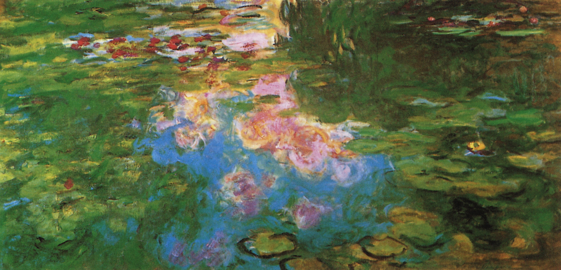 Моне Клод. Белые кувшинки. 1919
