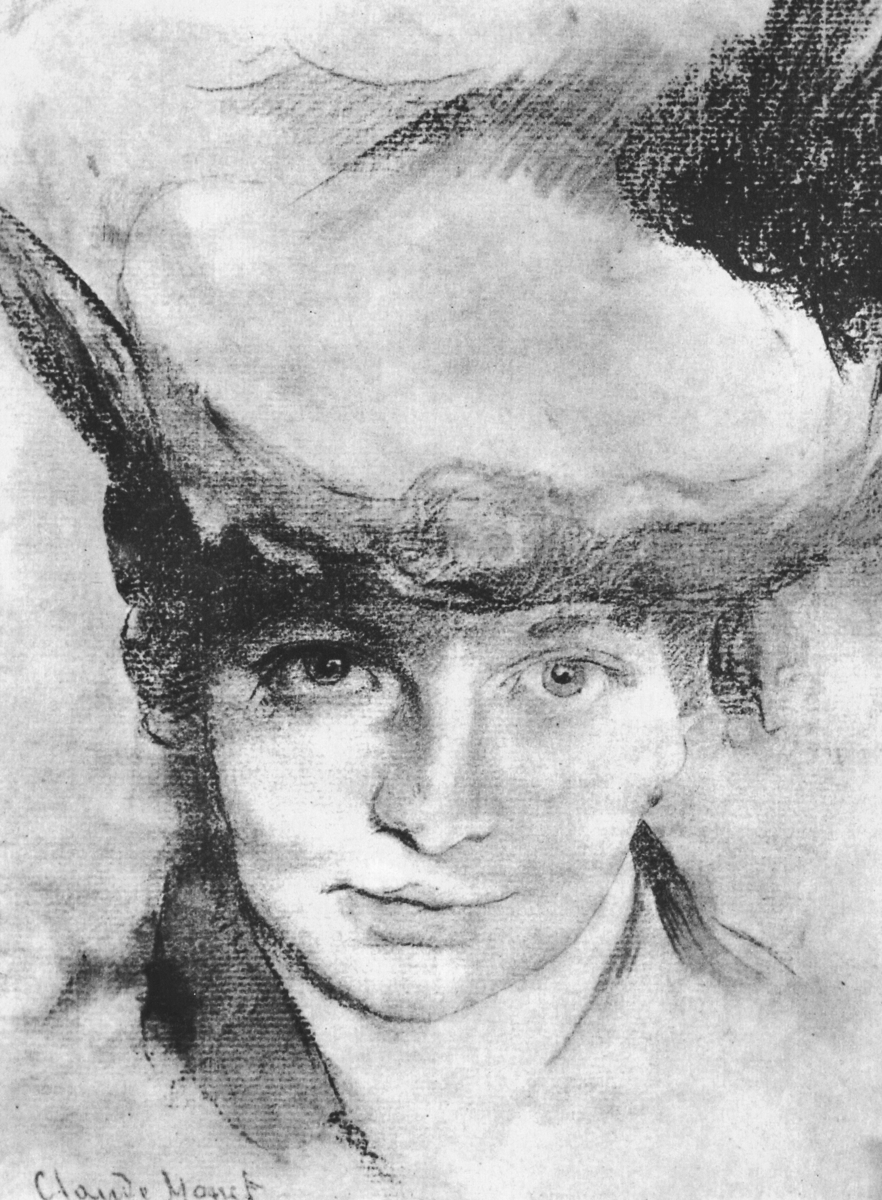 Моне Клод. Портрет Камиллы Моне. 1866-1867