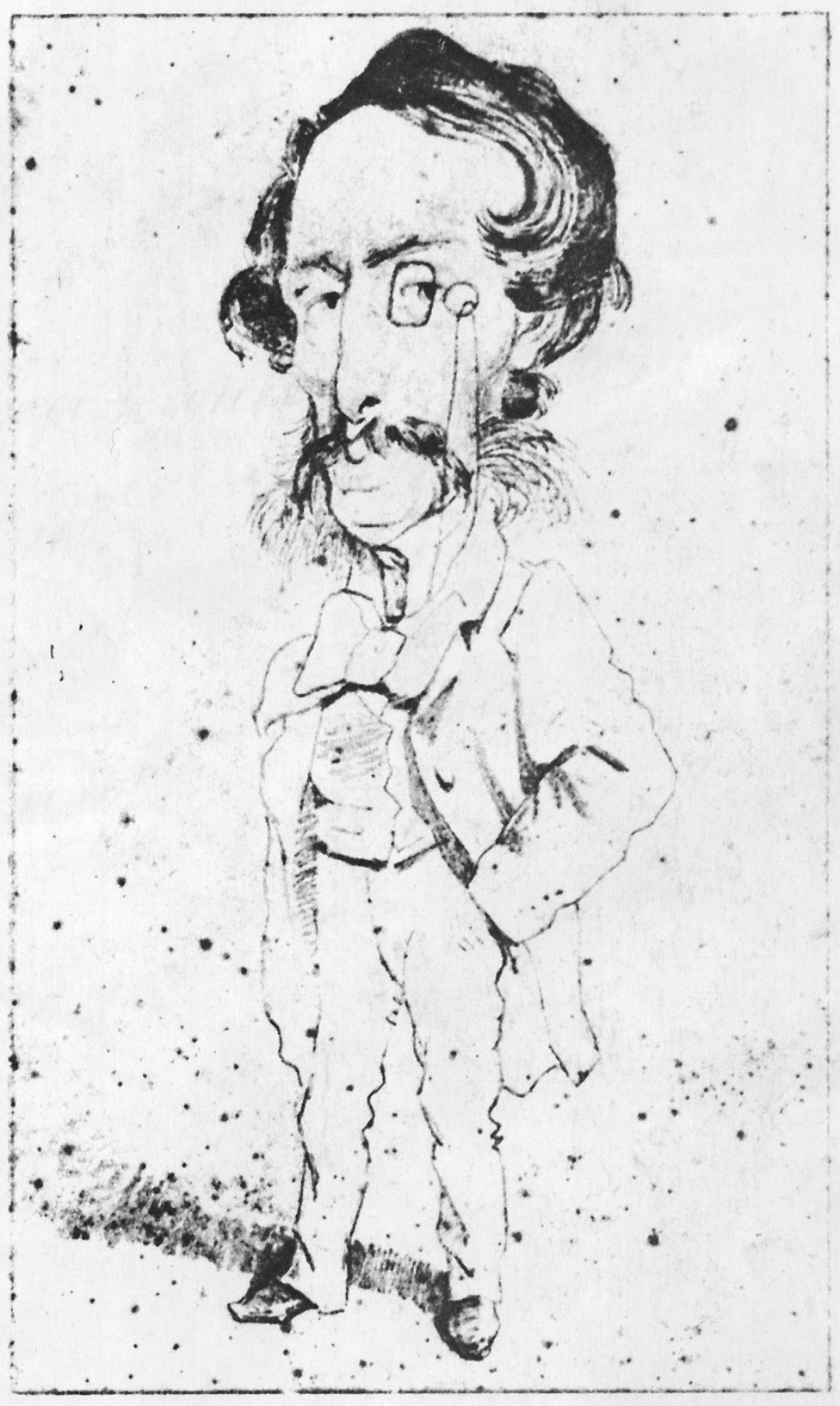 Моне Клод. Карикатура на господина Оршара. 1856