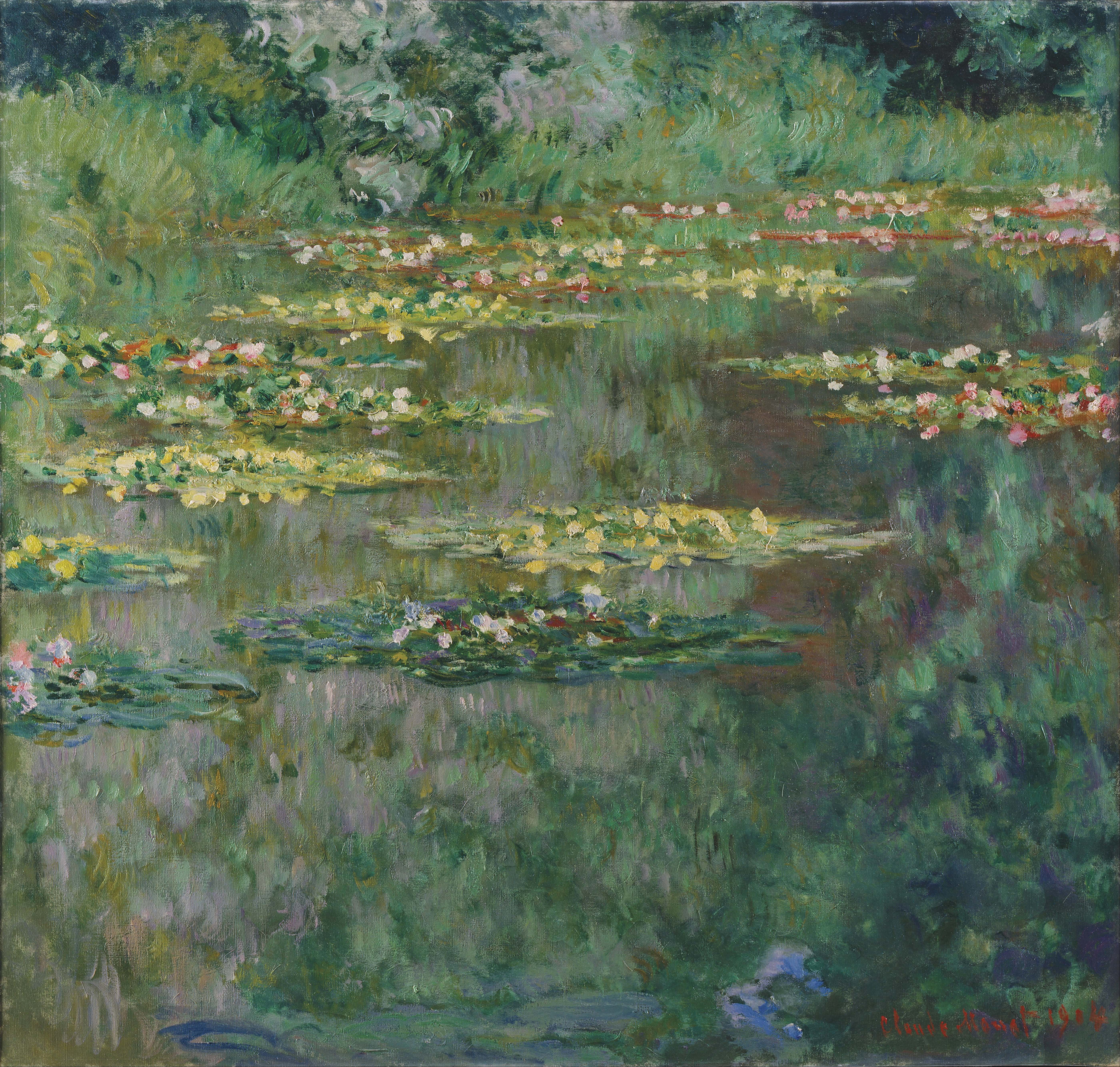 Моне Клод. Пруд с водяными лилиями. 1904