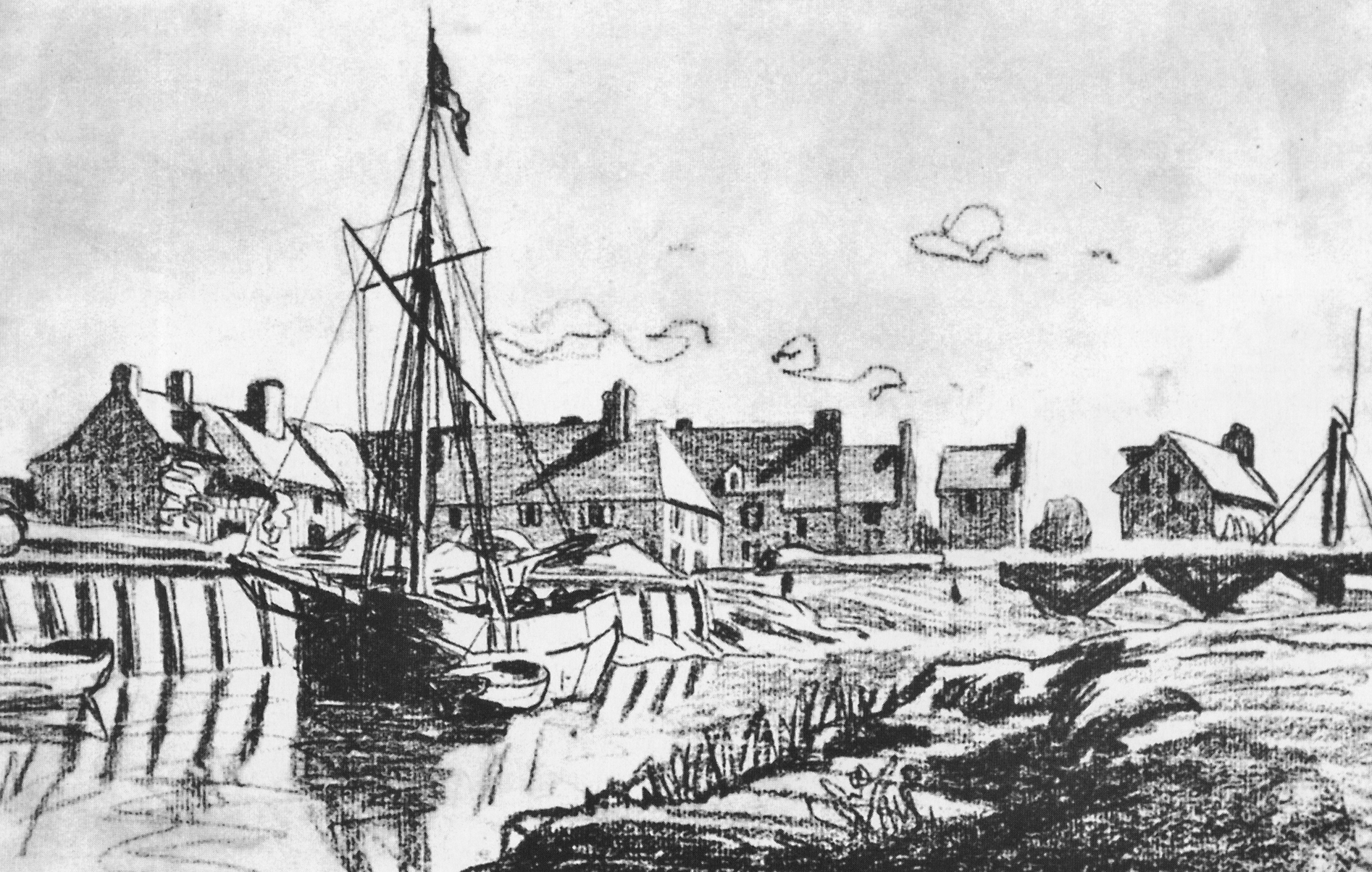 Моне Клод. Гавань в Туке. 1865