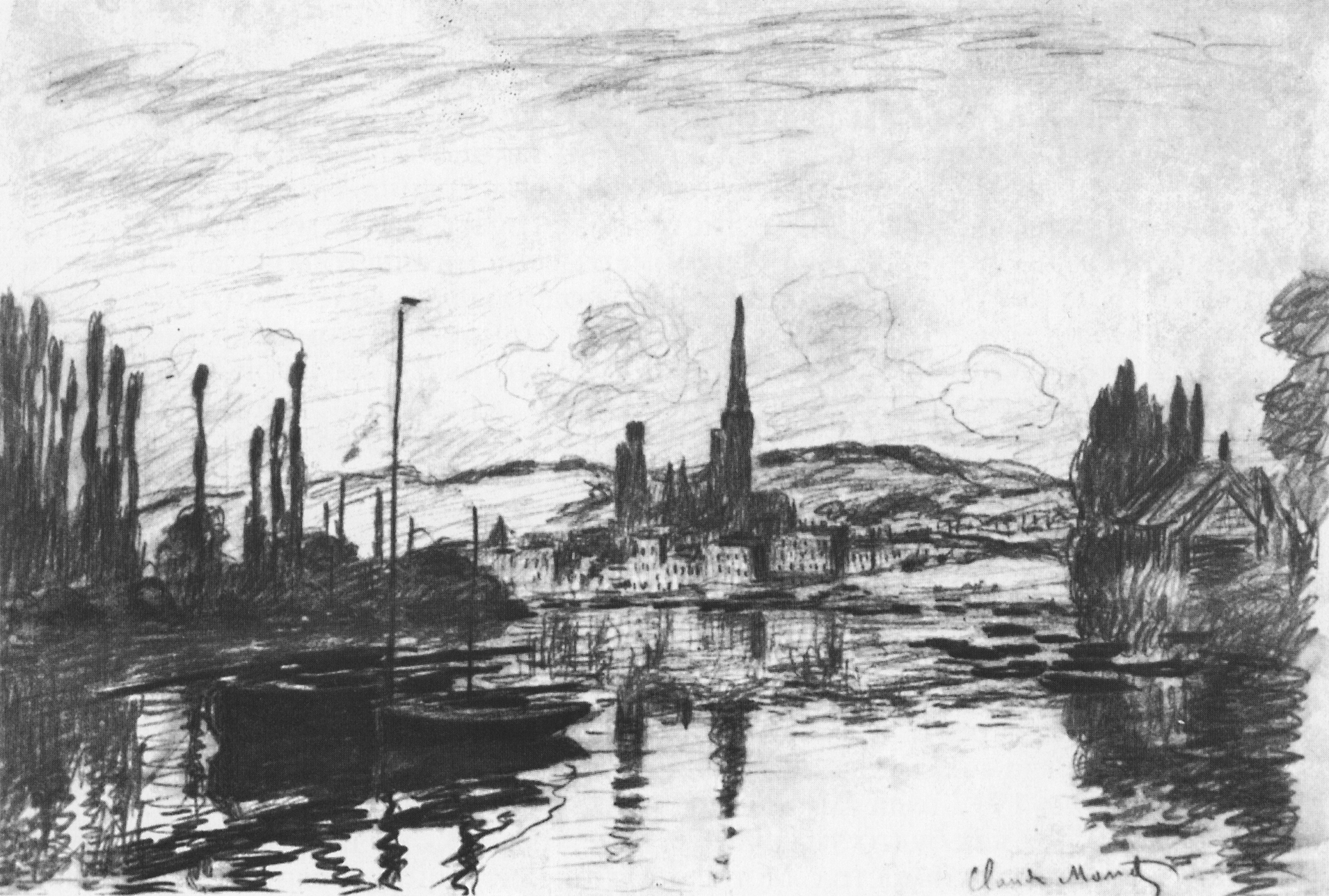 Моне Клод. Вид Руана. 1872