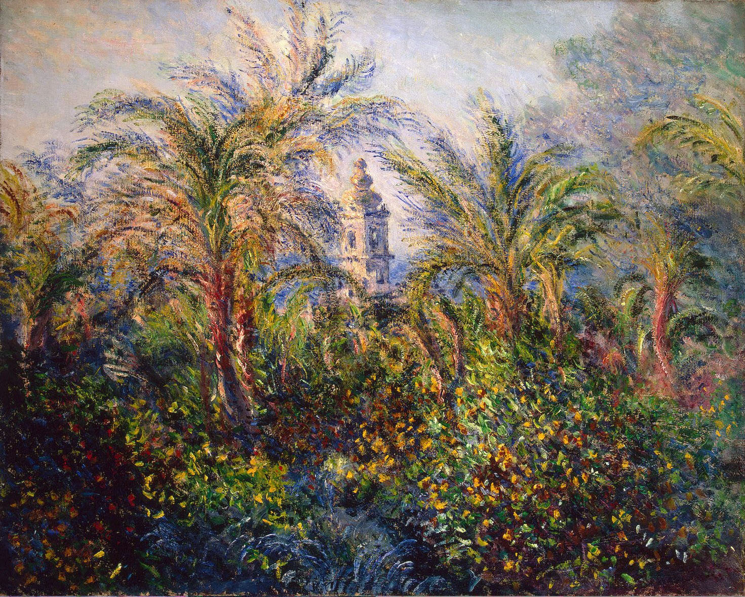 Моне Клод. Сад в Бордигере, впечатление утра. 1884