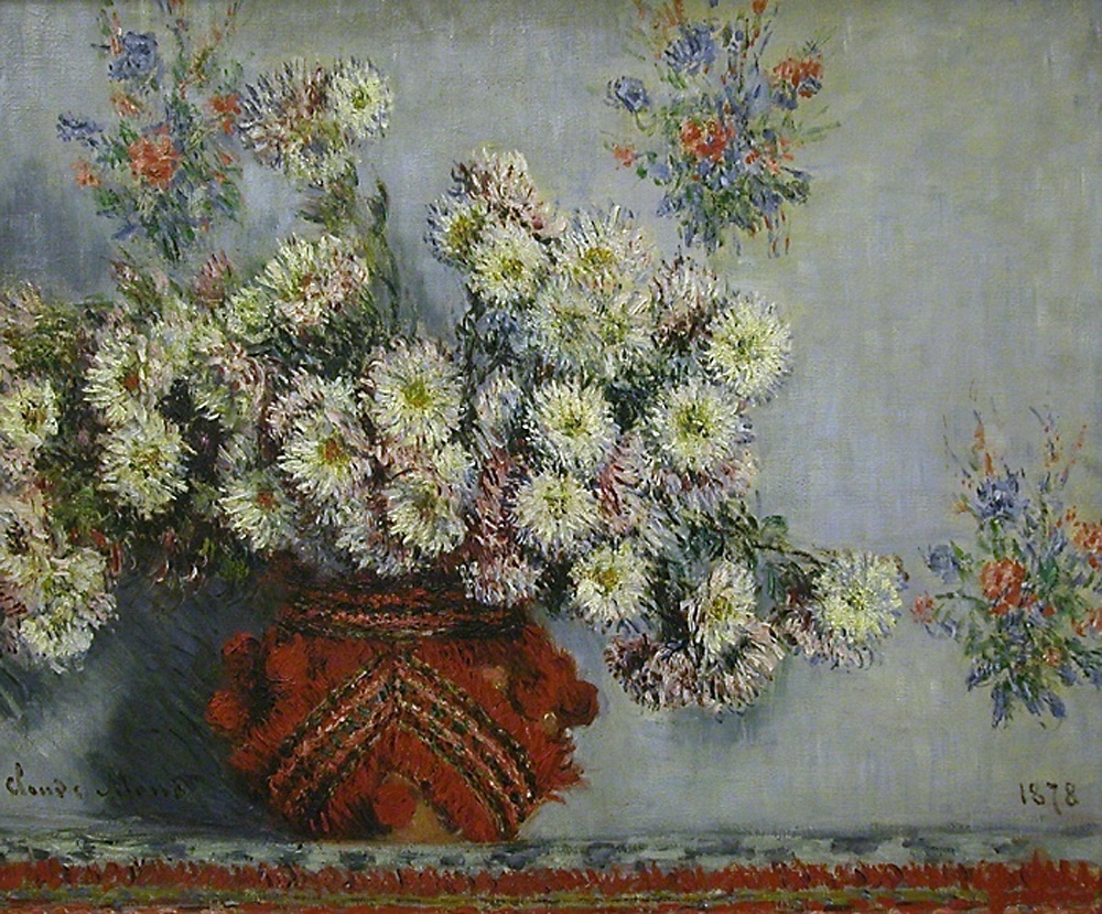 Моне Клод. Хризантемы. 1878
