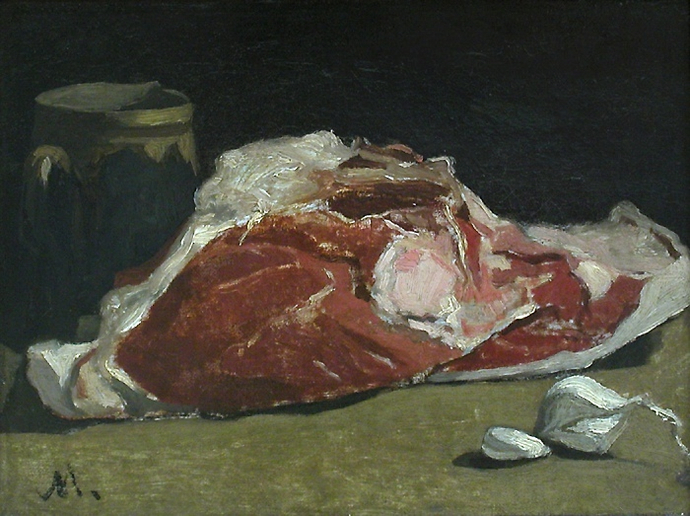 Моне Клод. Натюрморт с мясом. 1862-1863