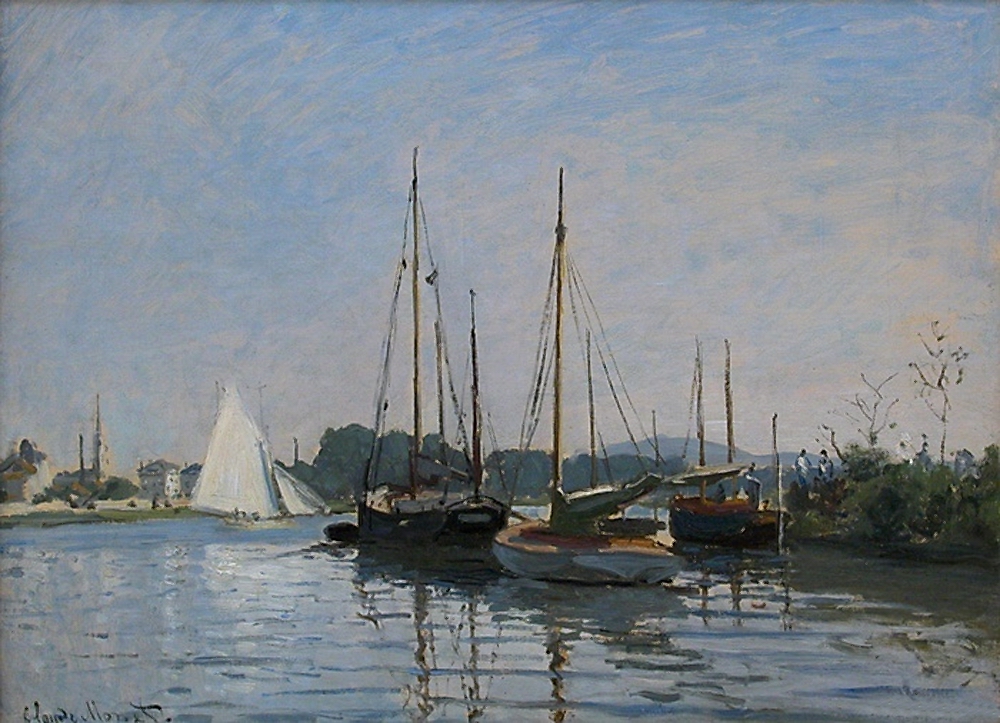 Моне Клод. Прогулочный катер, Аржантей. 1872-1873