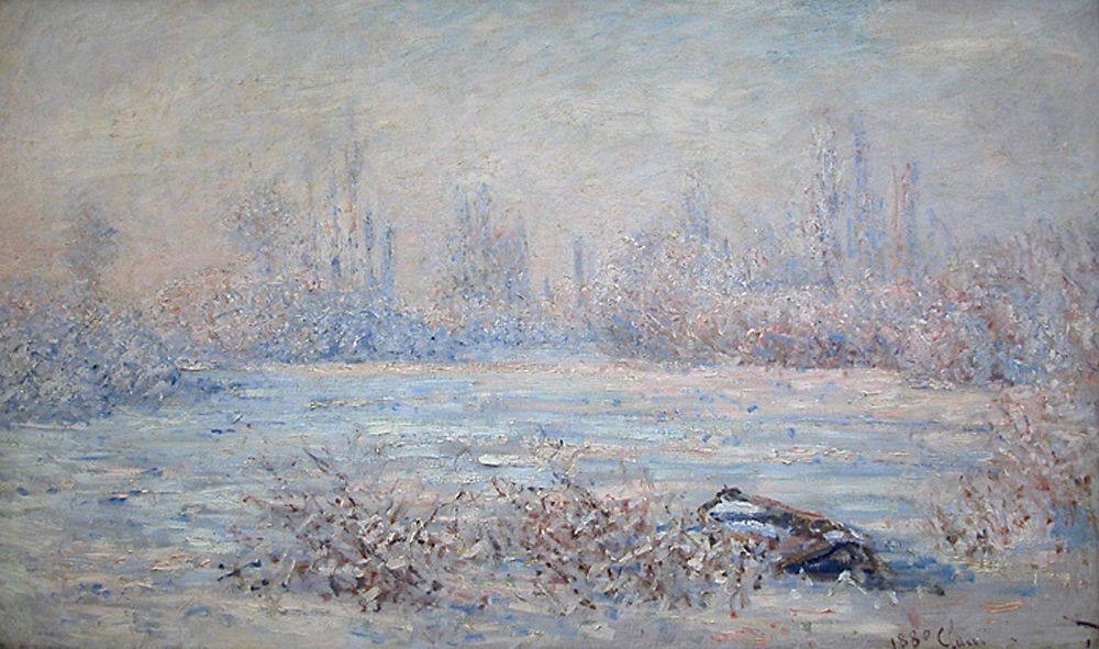 Моне Клод. Иней, Ветей. 1880