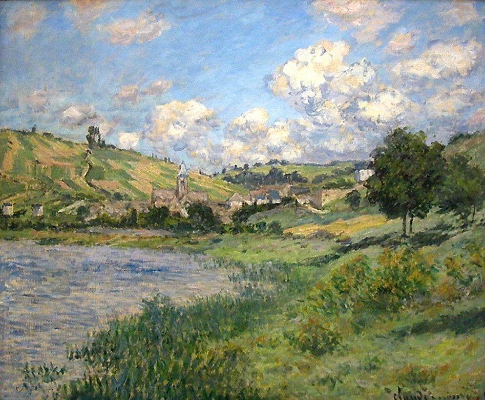 Моне Клод. Пейзаж. Ветей. 1879