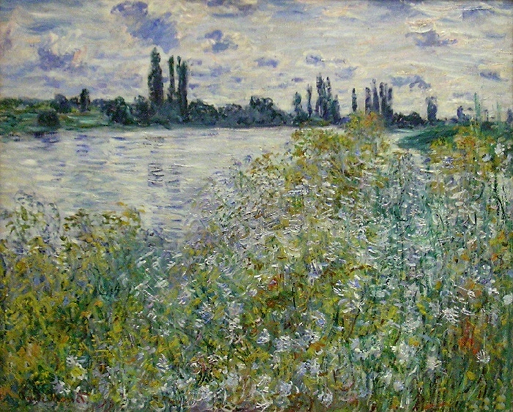 Моне Клод. Берег Сены. Ветёй. 1880