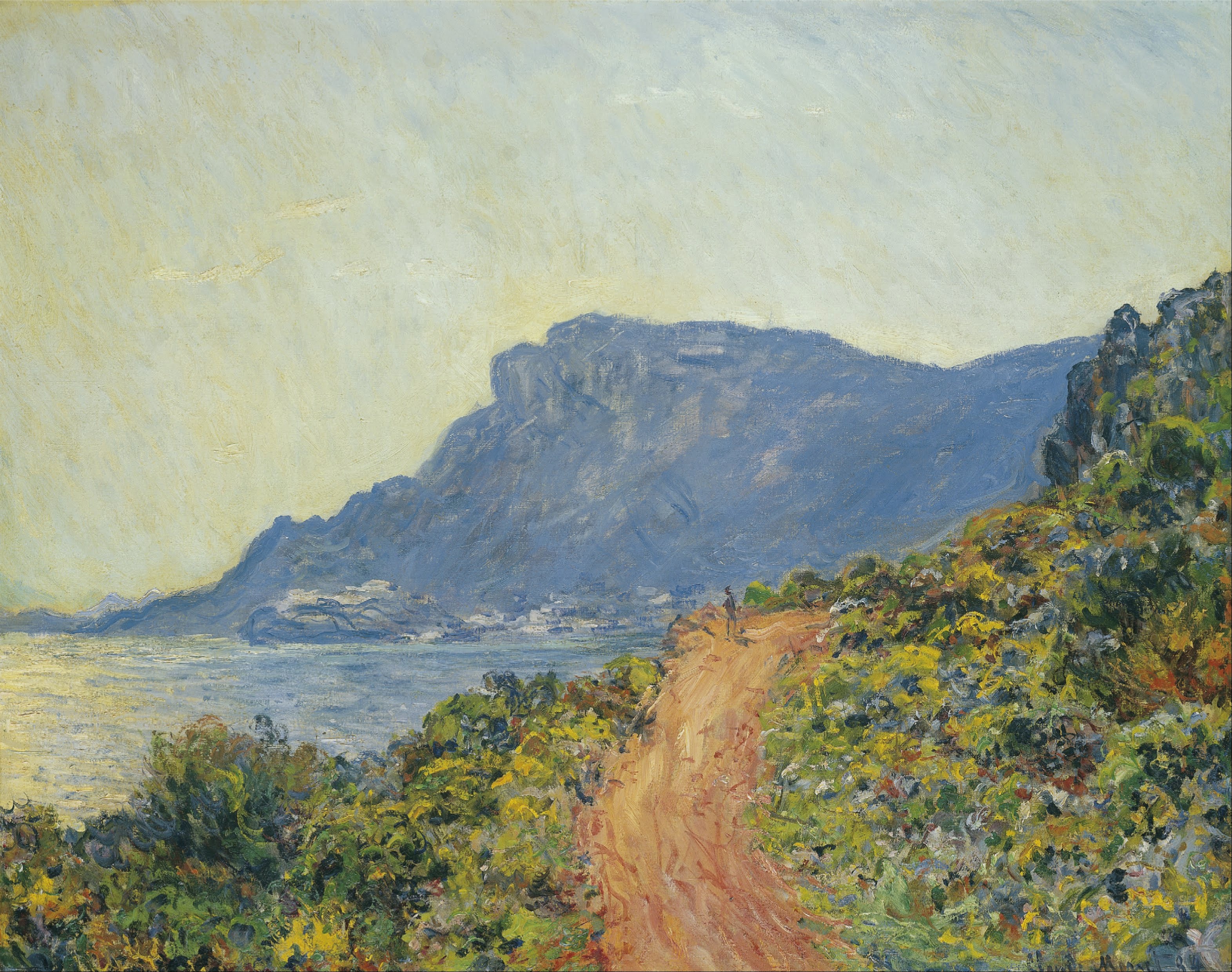Моне Клод. Горная дорога в Монако. 1884
