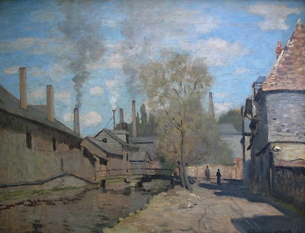 Моне Клод. Ручей в Руане. 1872