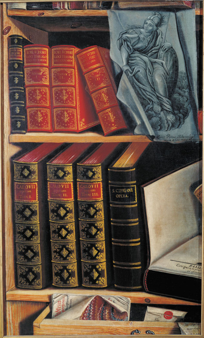 Богомолов. Натюрморт с книгами. 1737