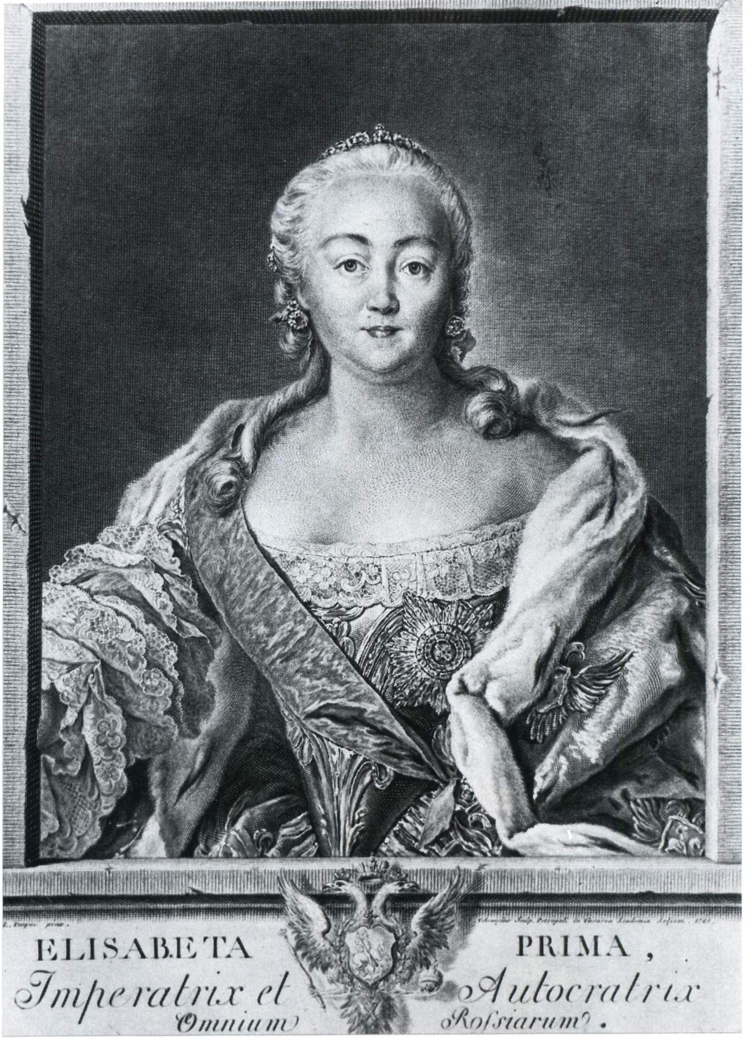 Чемесов. Портрет императрицы Елизаветы Петровны . 1761
