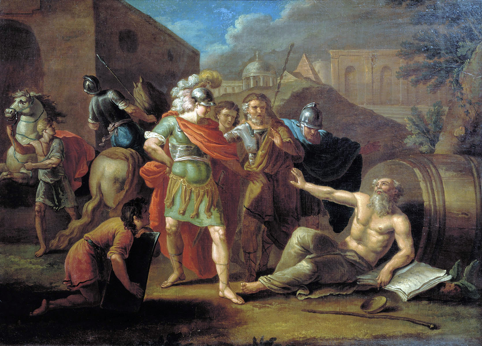 Тупылев. Александр Македонский перед Диогеном. 1787