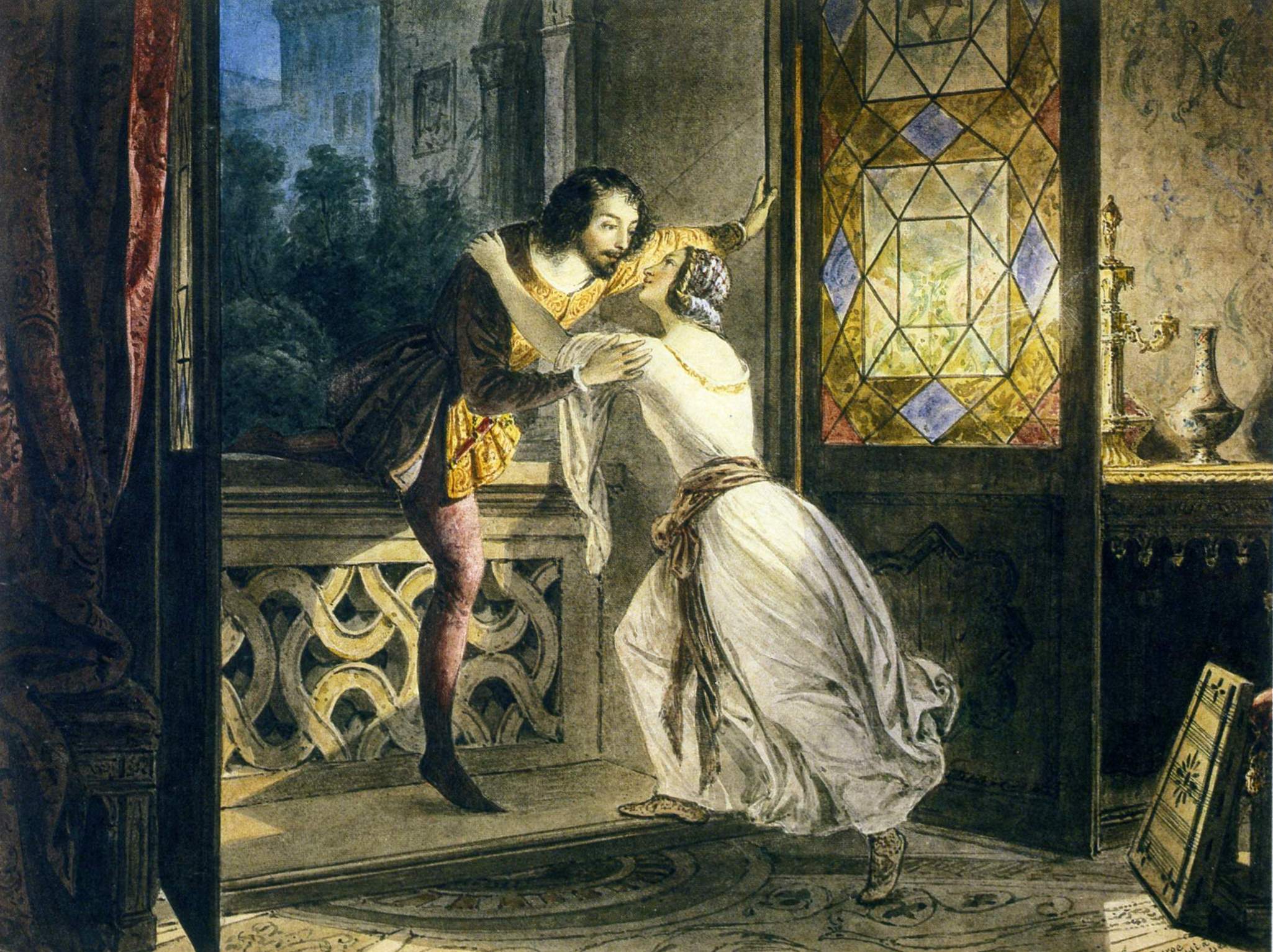 Брюллов К.. Ромео и Джульетта. 1830-е