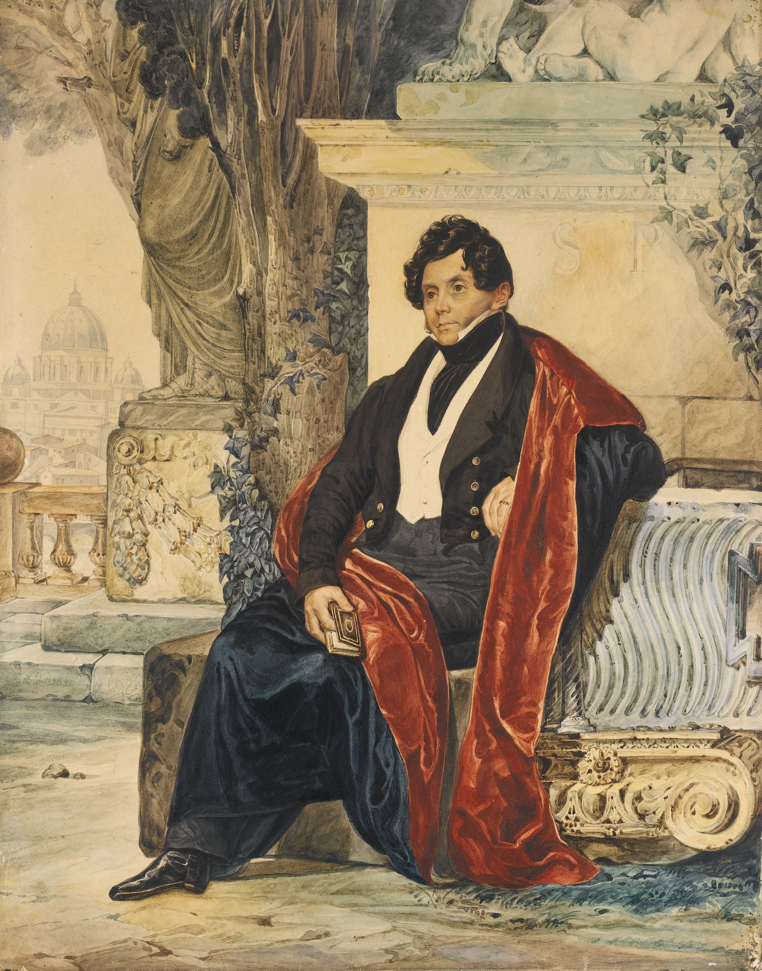 Брюллов К.. Портрет джентльмена. 1826
