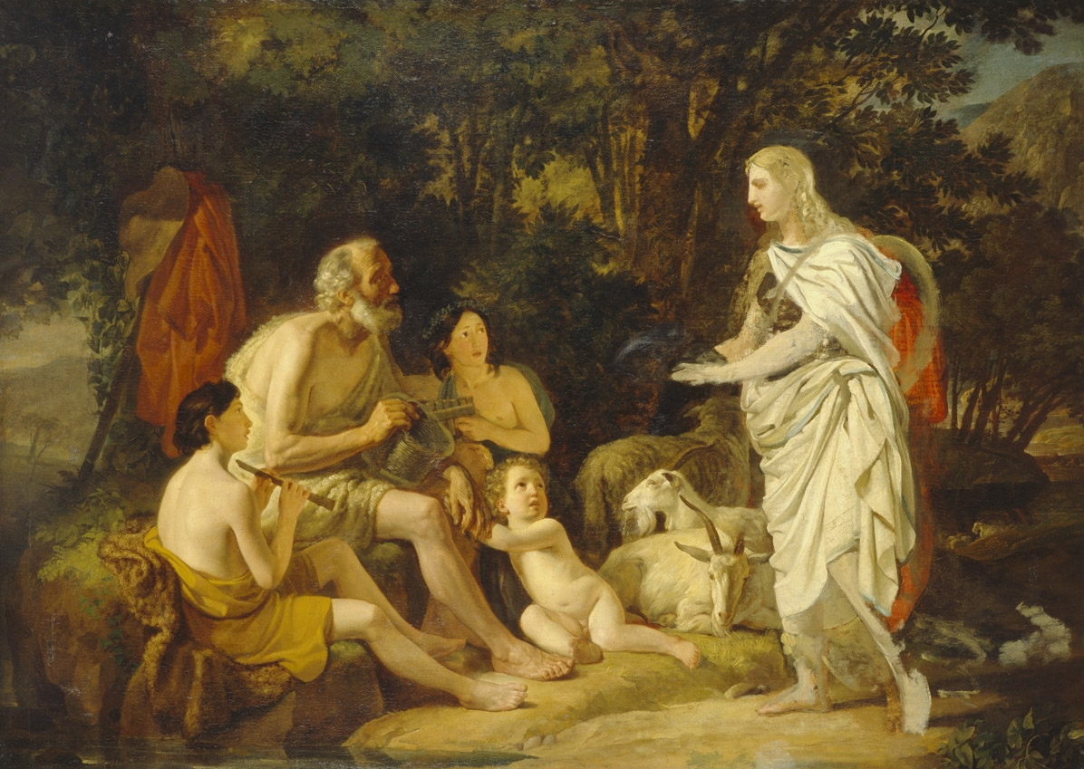 Брюллов К.. Эрминия у пастухов. 1824