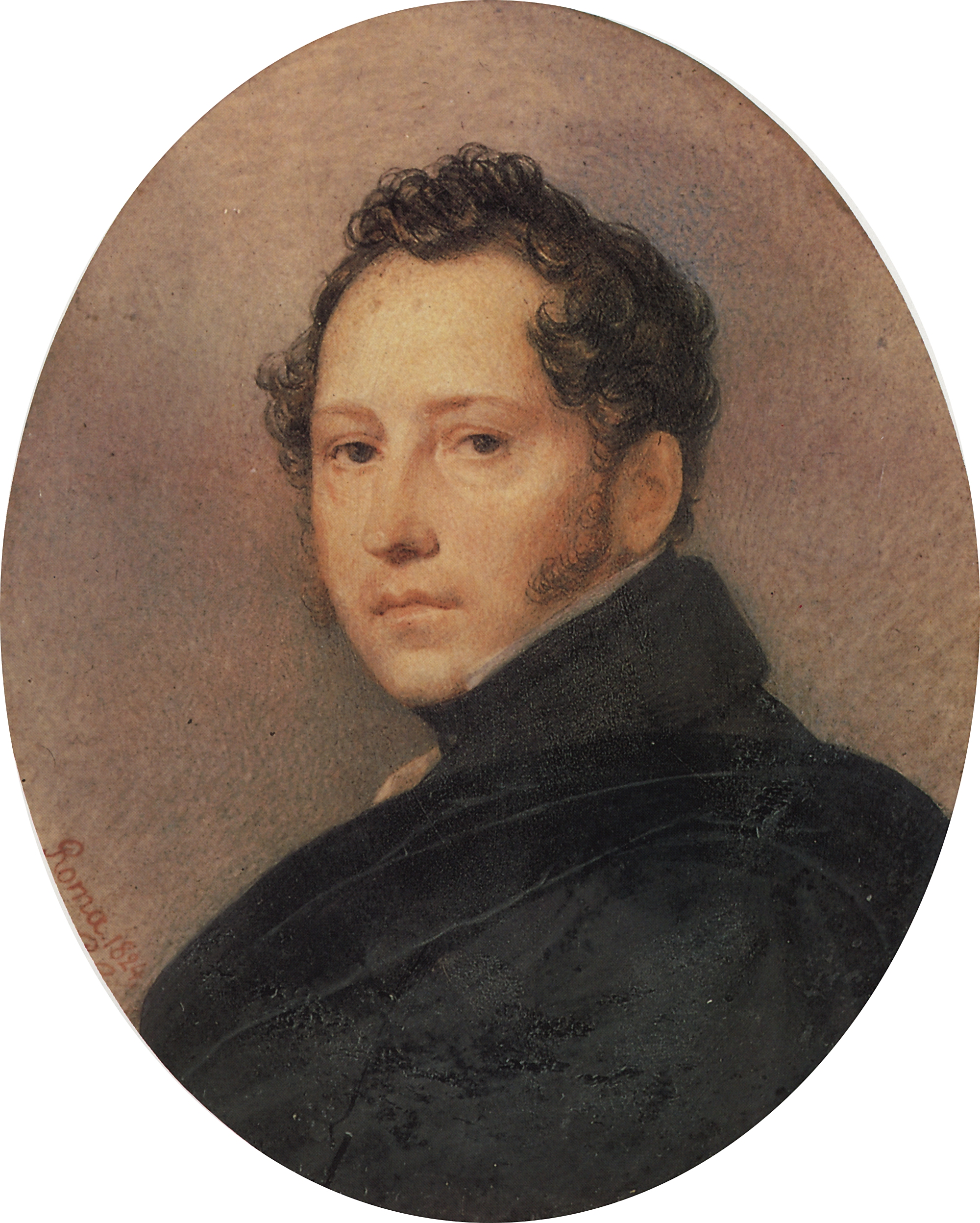 Брюллов К.. Портрет С.Ф.Щедрина. 1824