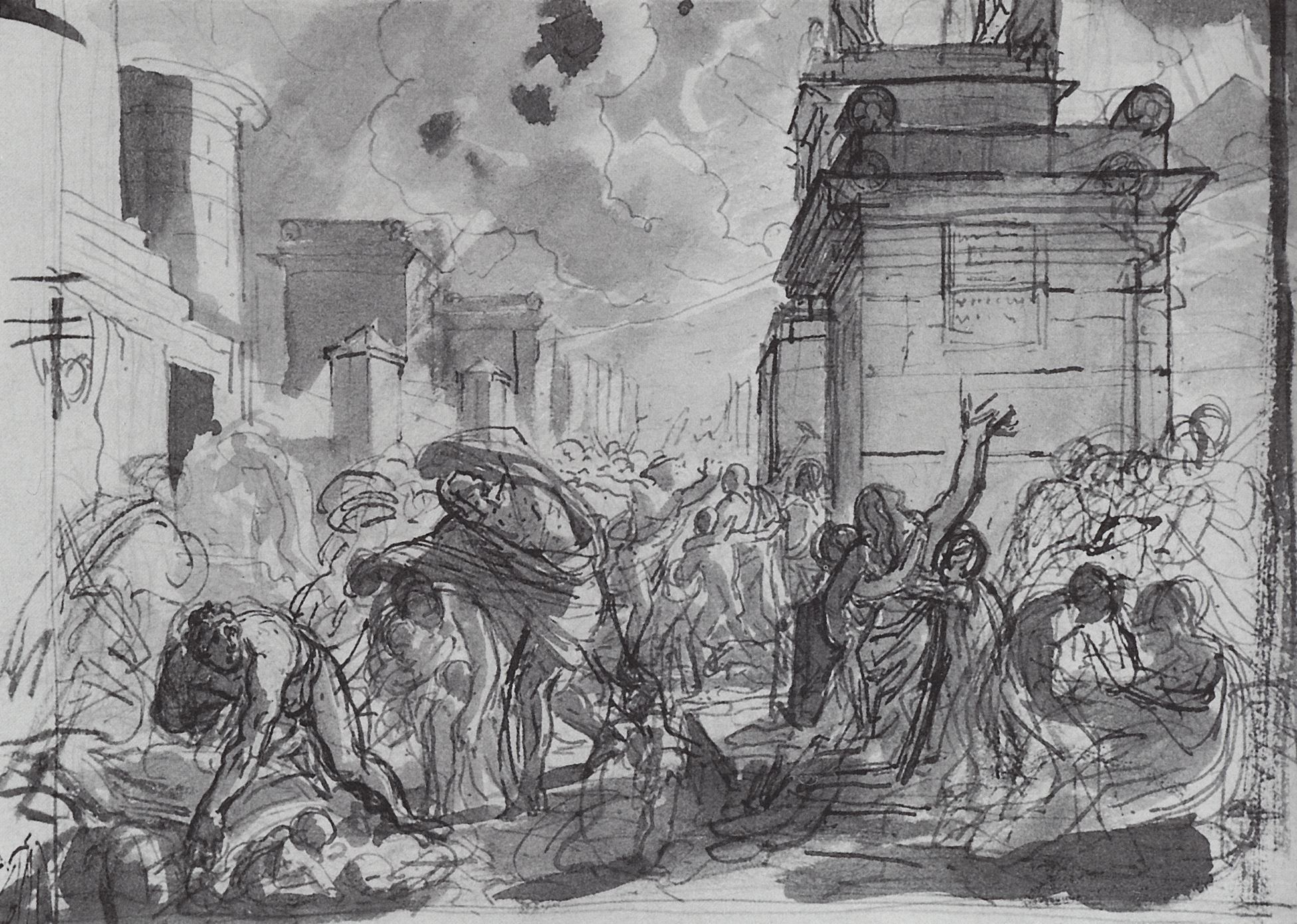 Брюллов К.. Последний день Помпеи. 1827-1830