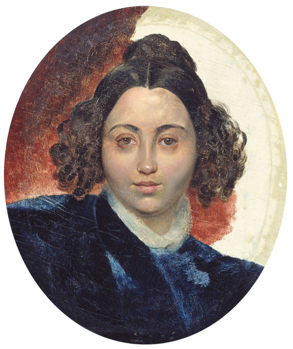 Брюллов К.. Портрет баронессы И.И.Клодт, жены скульптора П.К.Клодта. Около 1839