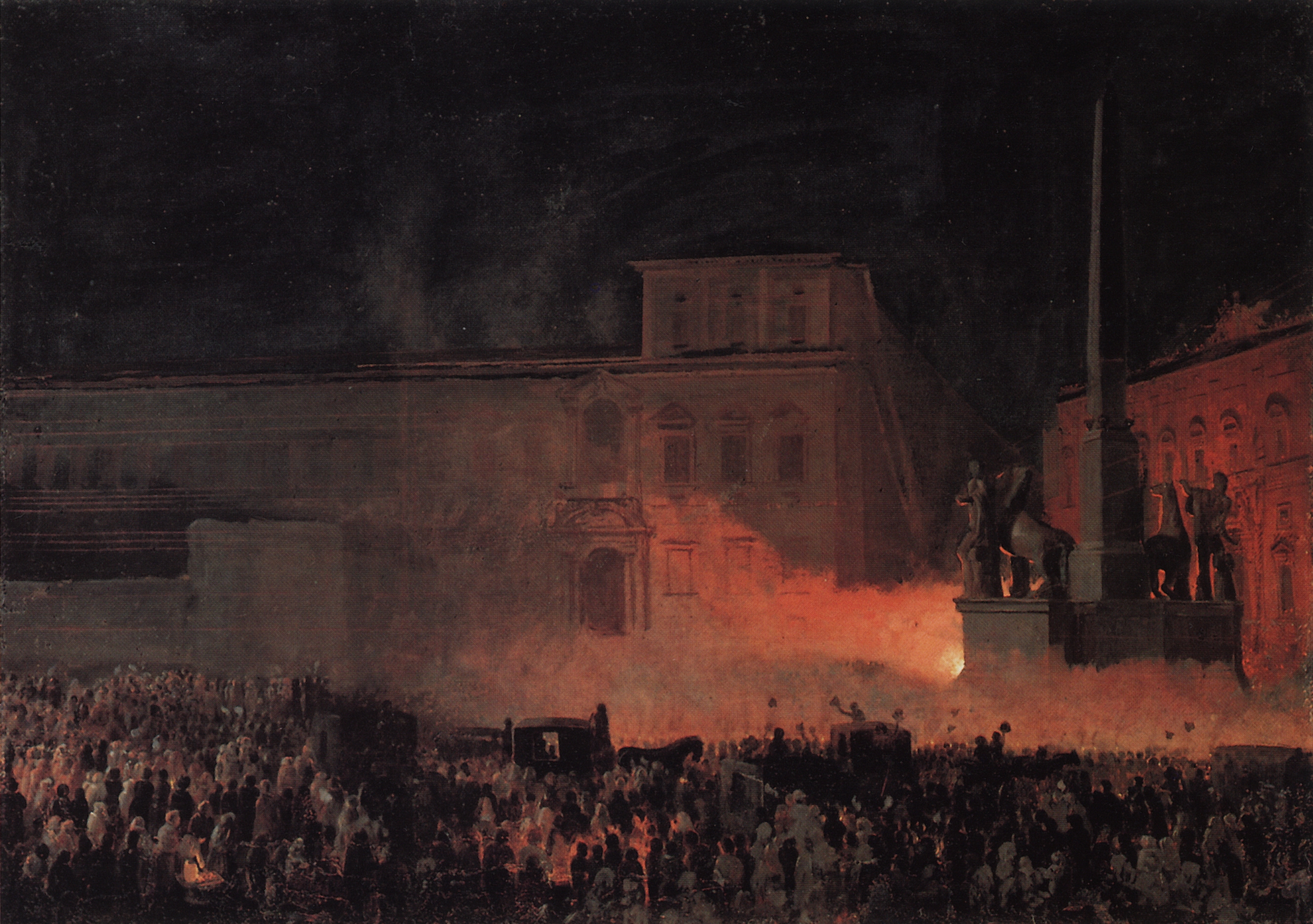 Брюллов К.. Политическая демонстрация в Риме в 1846 году. 1850