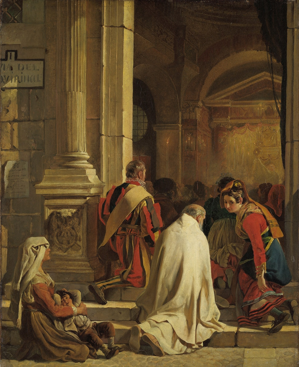 Брюллов К.. Вечерня. 1825