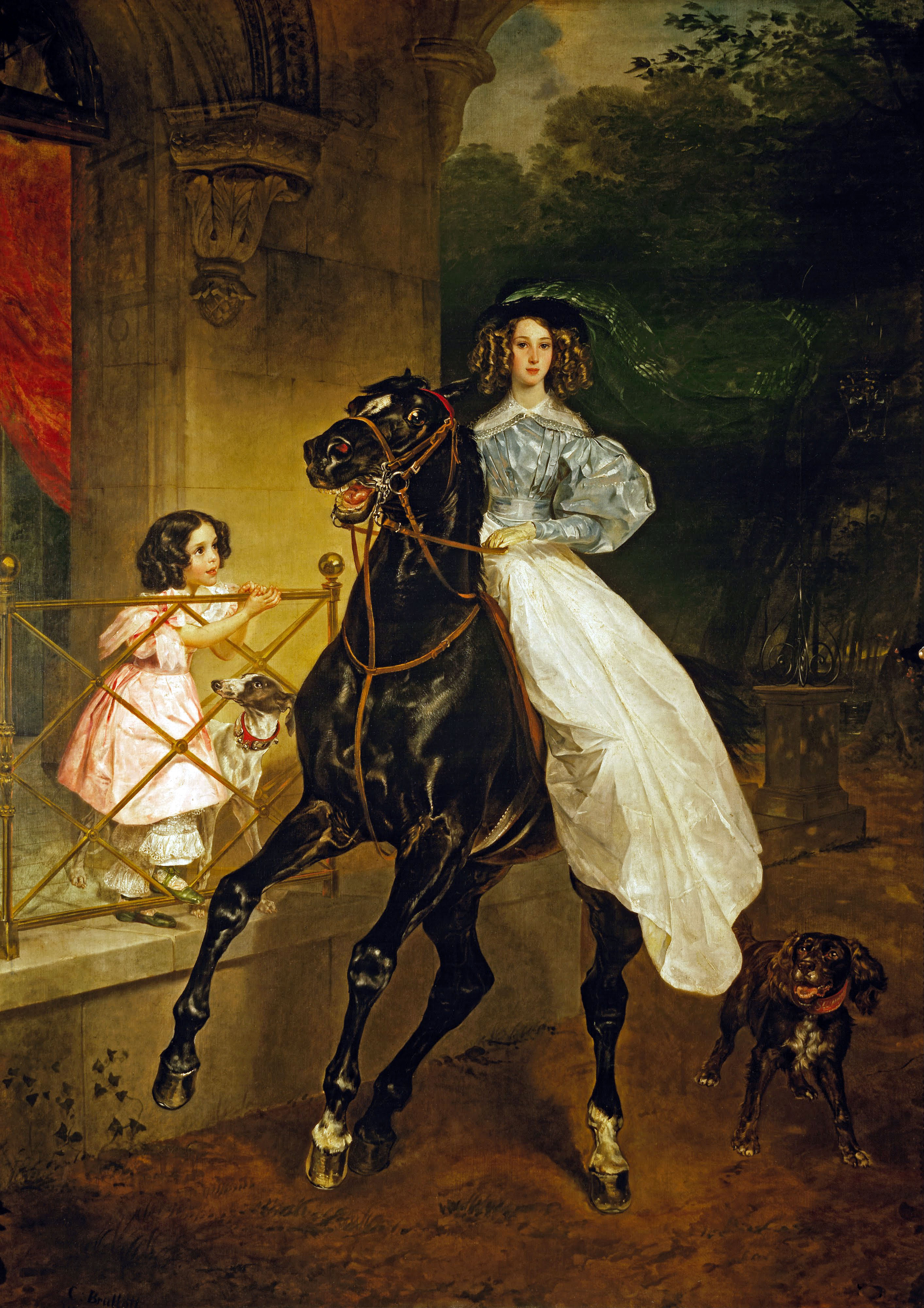 Брюллов К.. Всадница. 1832