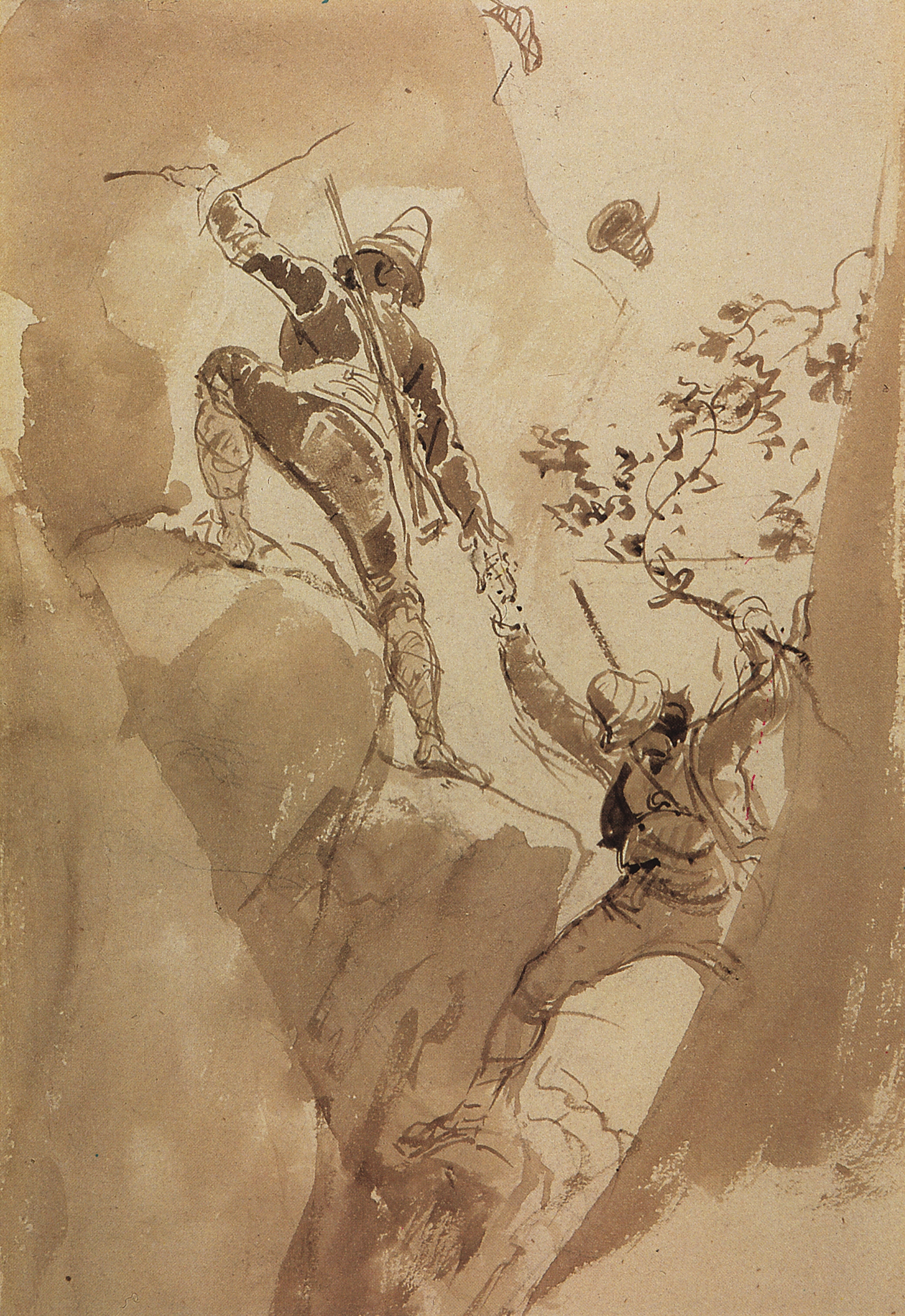 Брюллов К.. Горные охотники. 1835