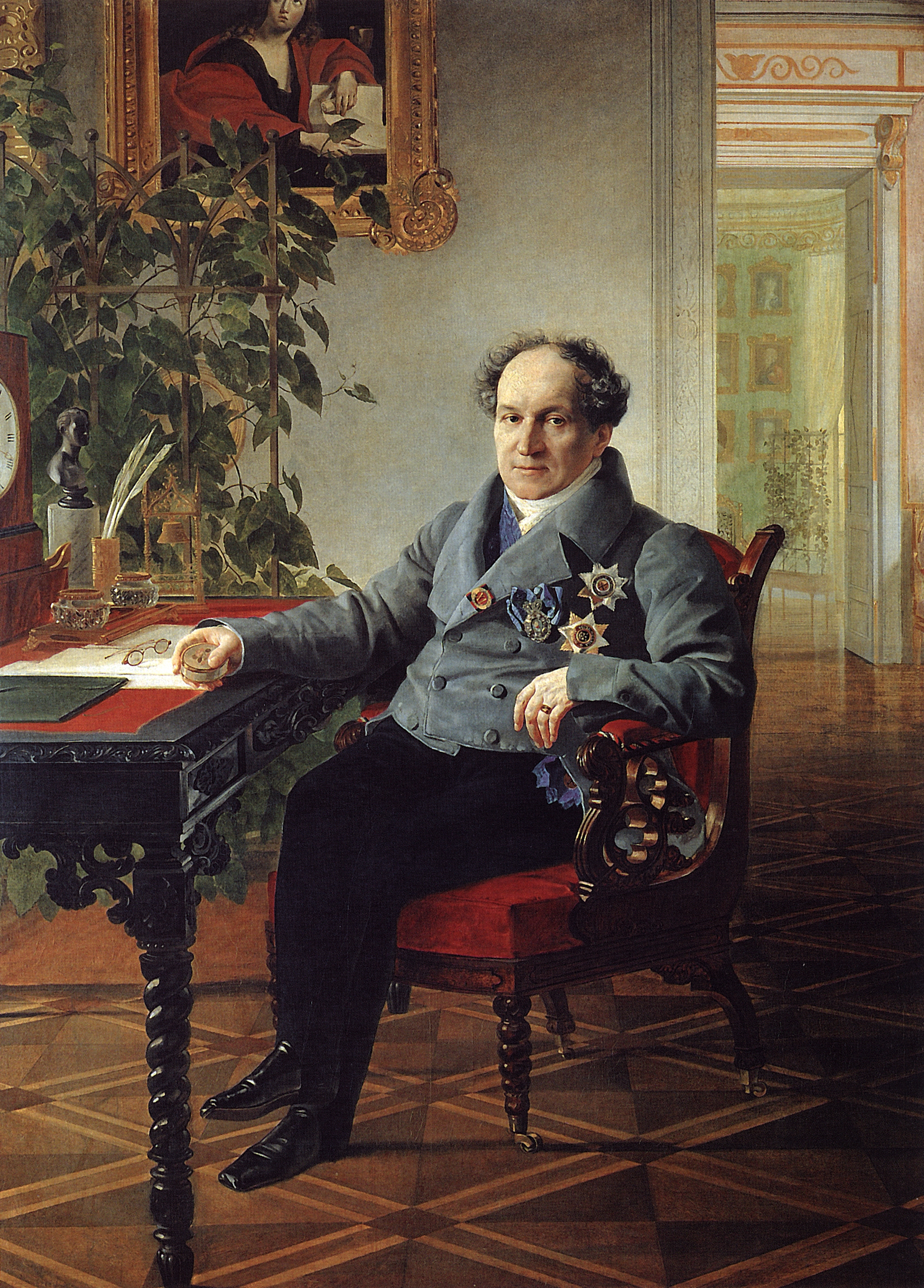 Брюллов К.. Портрет члена Государственного совета кн. А.Н.Голицына. 1840