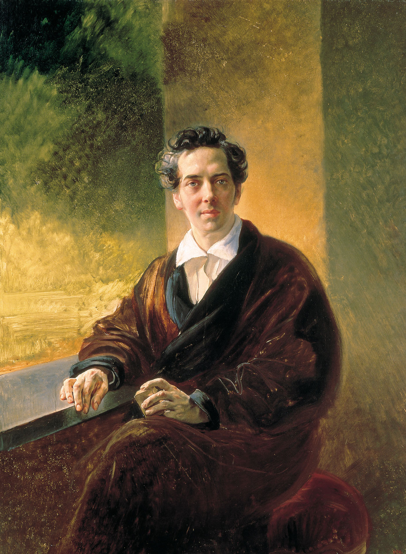 Брюллов К.. Портрет гр. Алексея Алексеевича Перовского ( писателя Антона Погорельского ). 1836