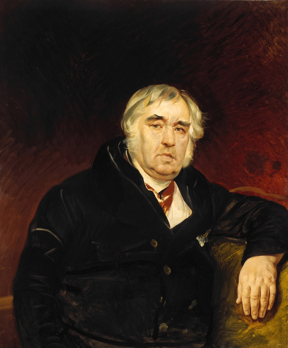 Брюллов К.. Портрет баснописца И.А.Крылова. 1839