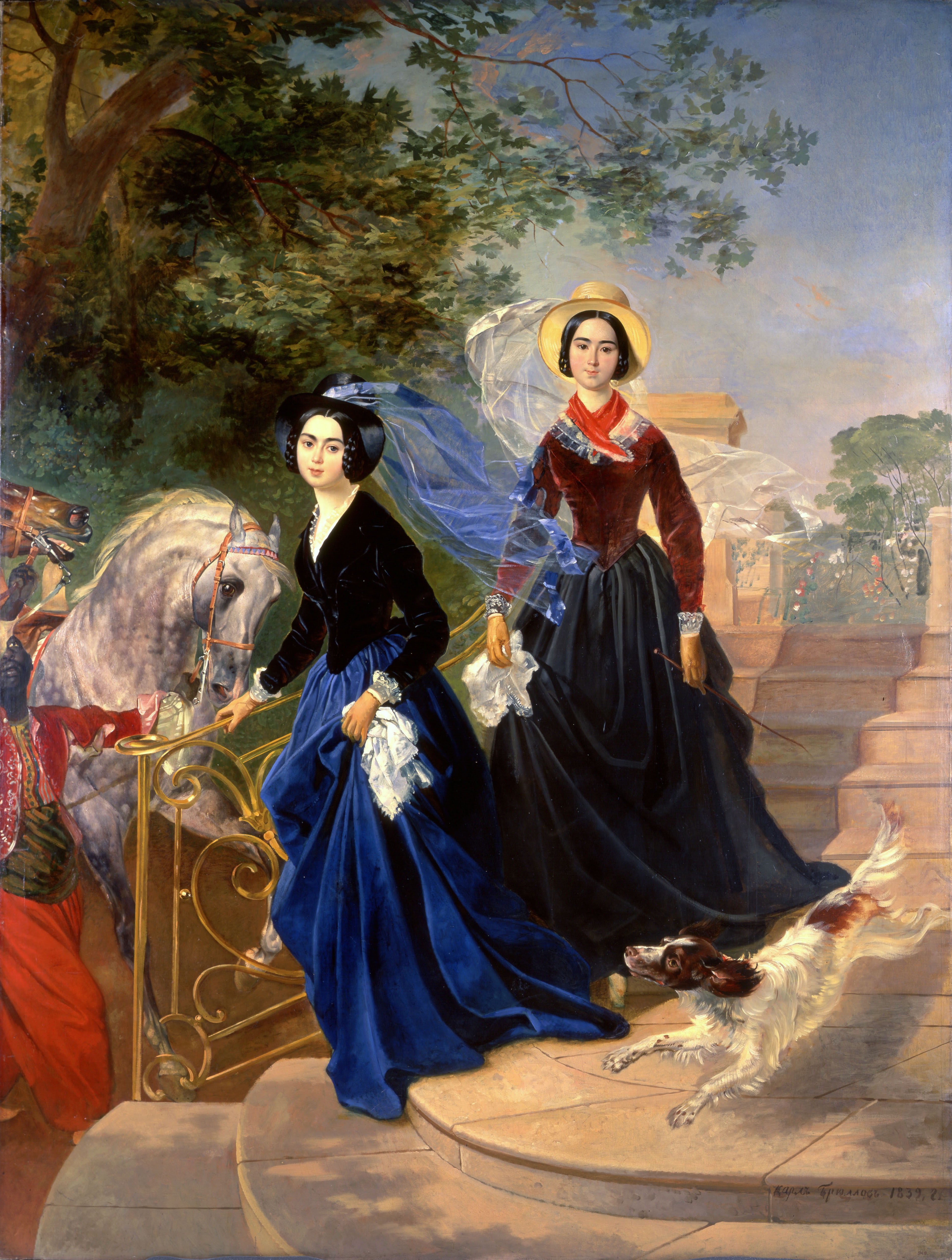 Брюллов К.. Портрет сестер А.А. и О.А.Шишмаревых. 1839